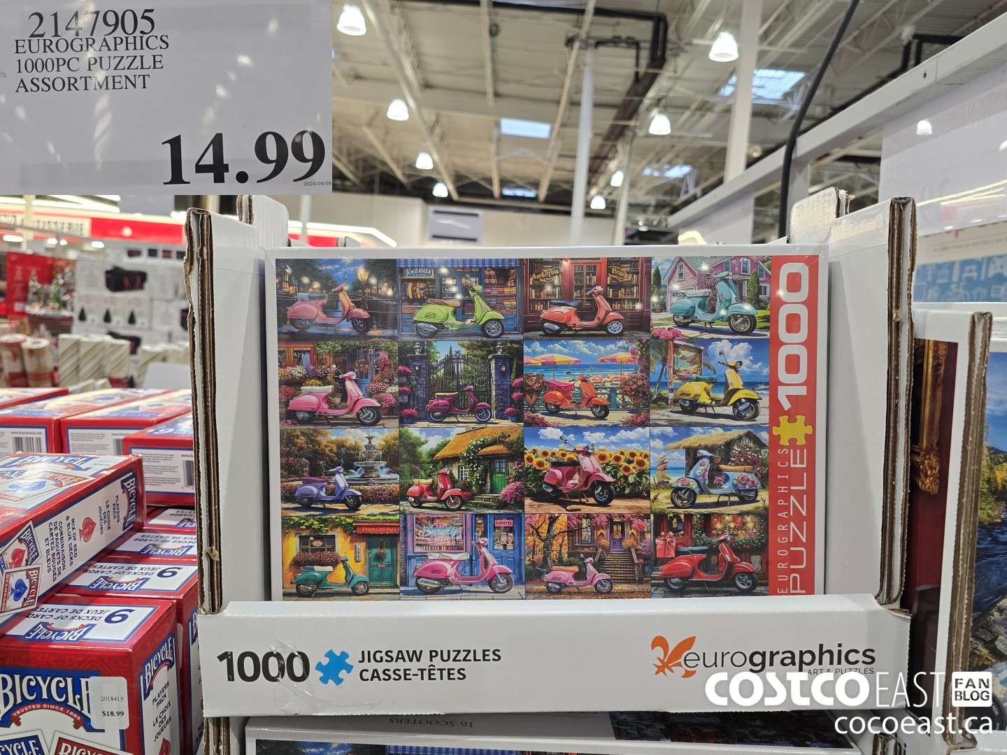 2147905 EUROGRAPHICS 1000PC PUZZLE ASSORTMENT $14.99