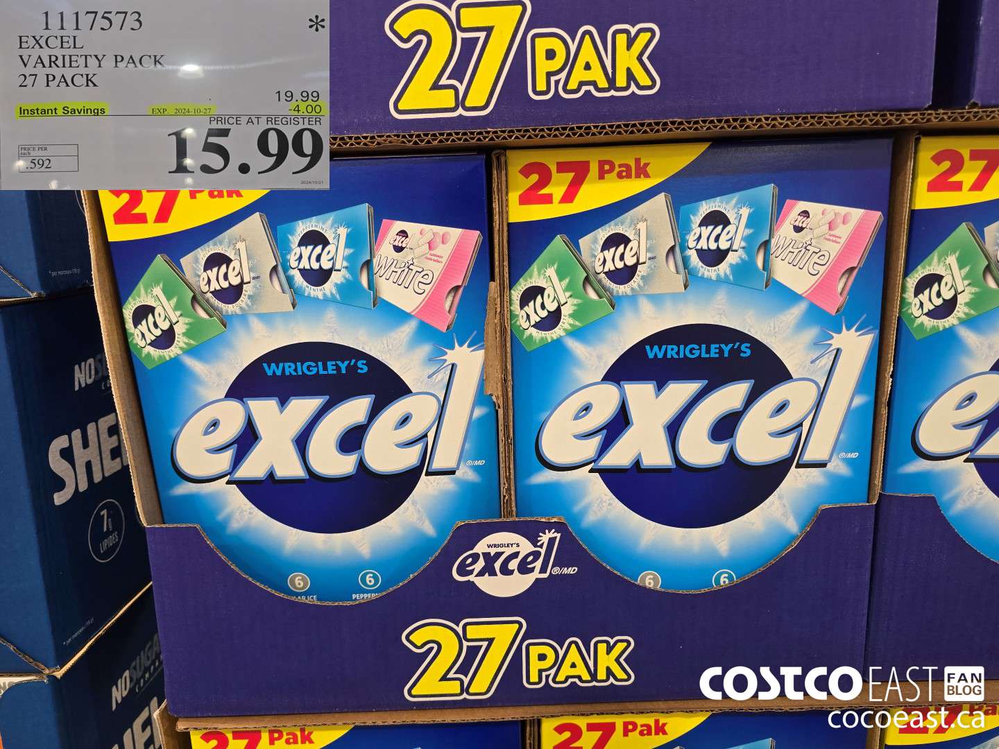 1117573 EXCEL VARIETY PACK 27 PACK  ($4.00 INSTANT SAVINGS EXPIRES ON 2024-10-27) $15.99