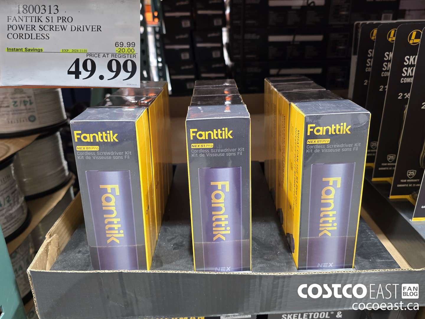 1800313 FANTTIK S1 PRO POWER SCREW DRIVER CORDLESS ($20.00 INSTANT SAVINGS EXPIRES ON 2024-11-01) $49.99