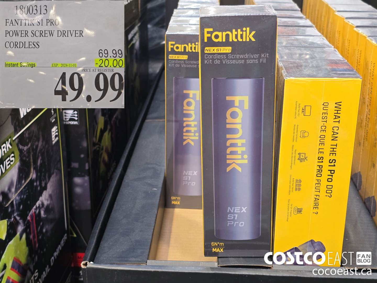 1800313 FANTTIK S1 PRO POWER SCREW DRIVER CORDLESS ($20.00 INSTANT SAVINGS EXPIRES ON 2024-11-01) $49.99