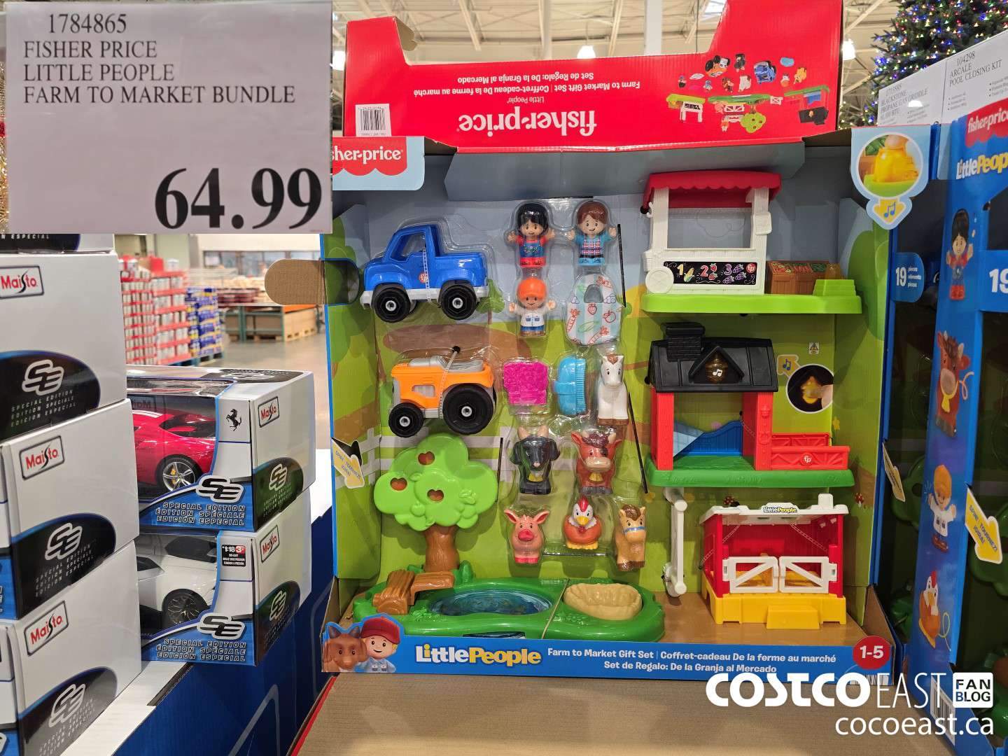 1784865 FISHER PRICE LITTLE PEOPLE FARM TO MARKET BUNDLE $64.99