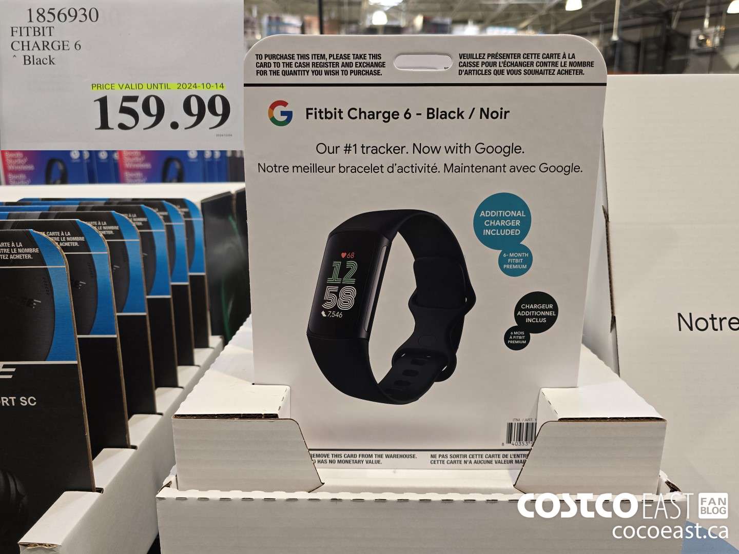 1856930 FITBIT CHARGE 6 7 BLACK $159.99