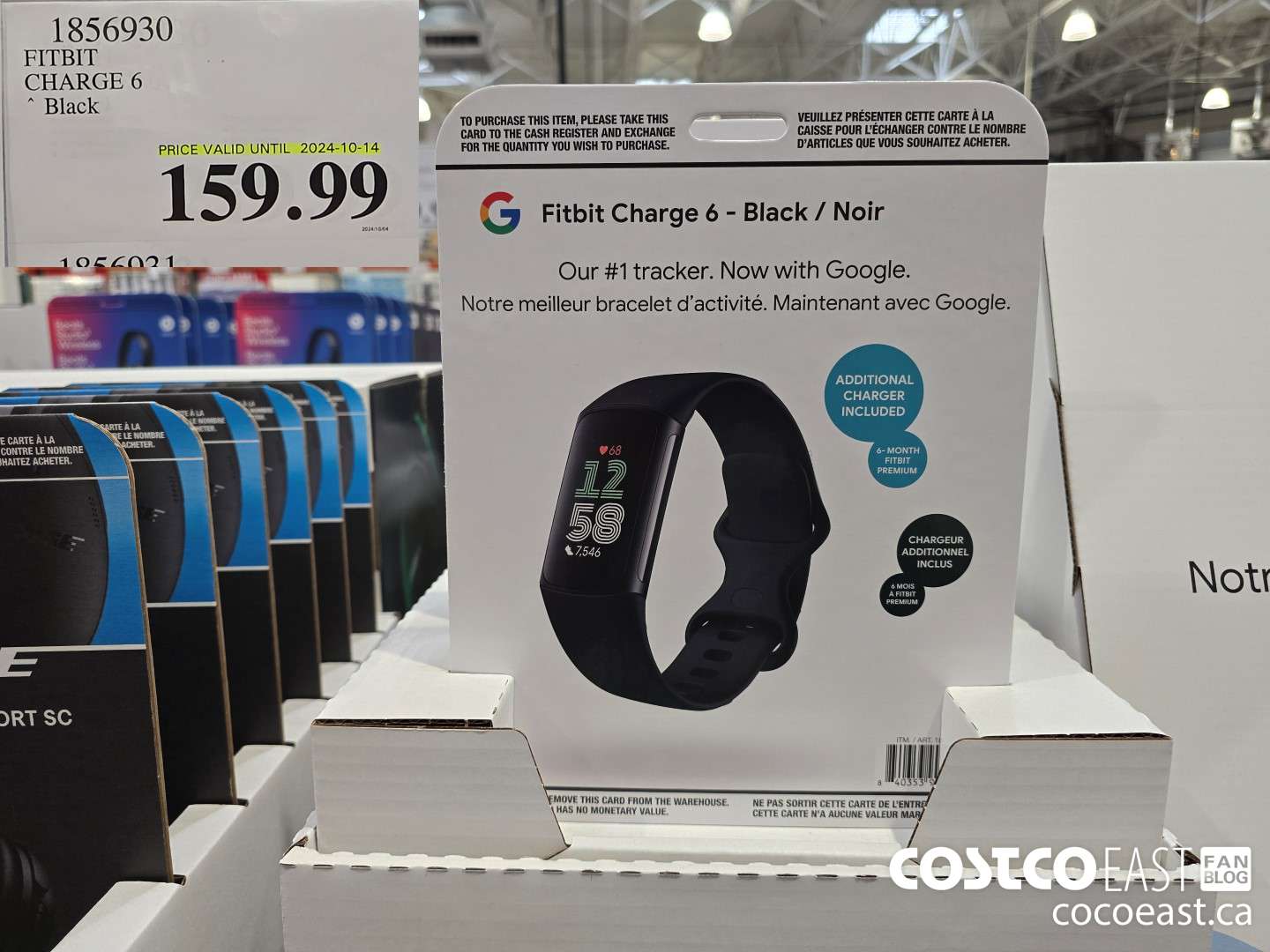 1856930 FITBIT CHARGE 6 BLACK $159.99