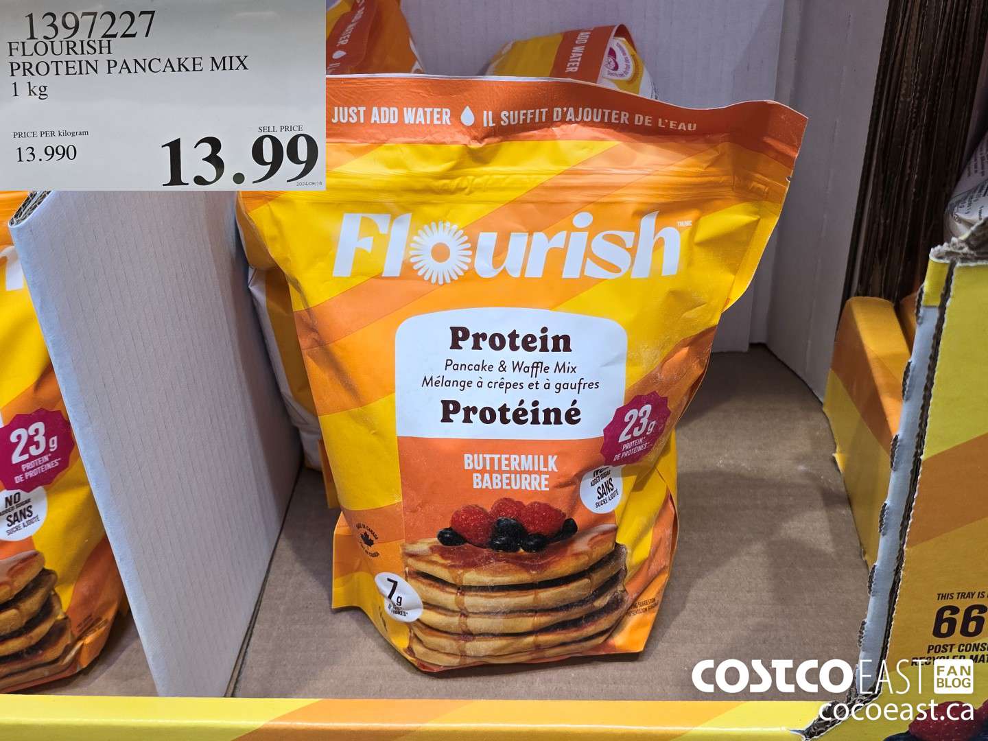 1397227 FLOURISH PROTEIN PANCAKE MIX 1 kg  $13.99