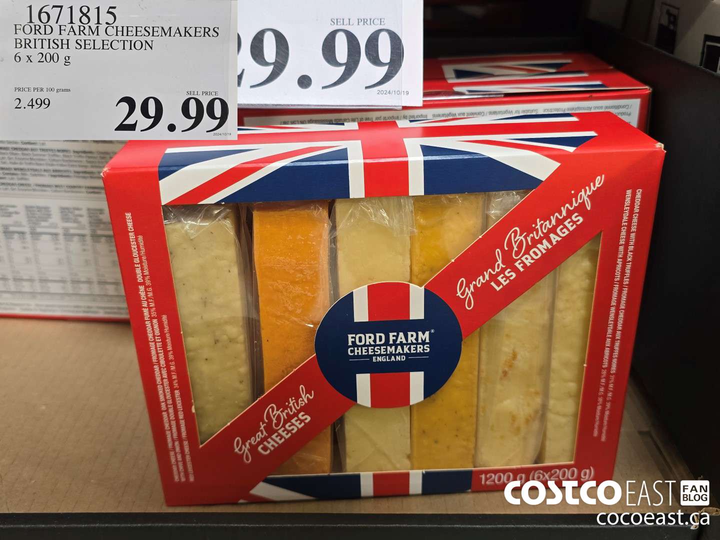 1671815 FORD FARM CHEESEMAKERS BRITISH SELECTION 6 x 200 g $29.99