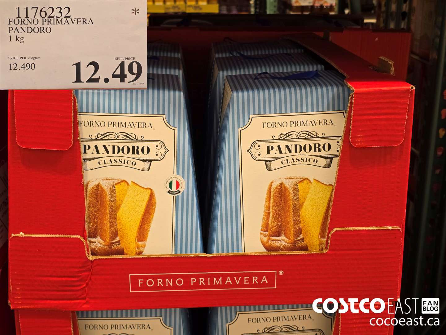 1176232 FORNO PRIMAVERA PANDORO 1 kg $12.49