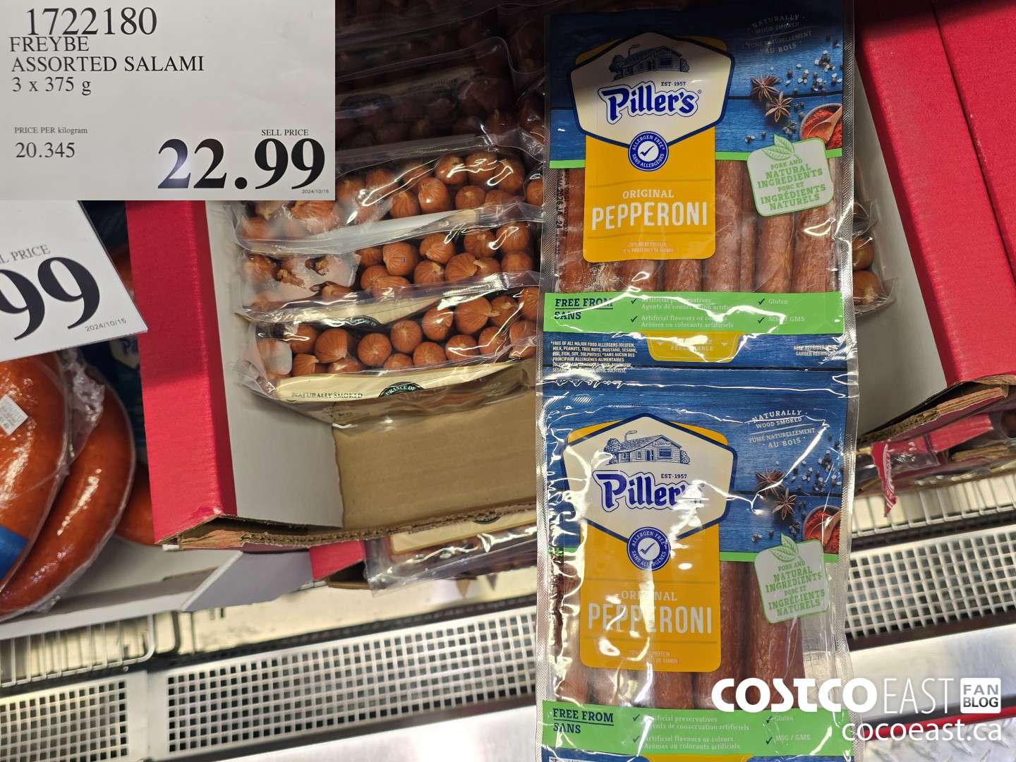 1722180 FREYBE ASSORTED SALAMI 3x375 g $22.99