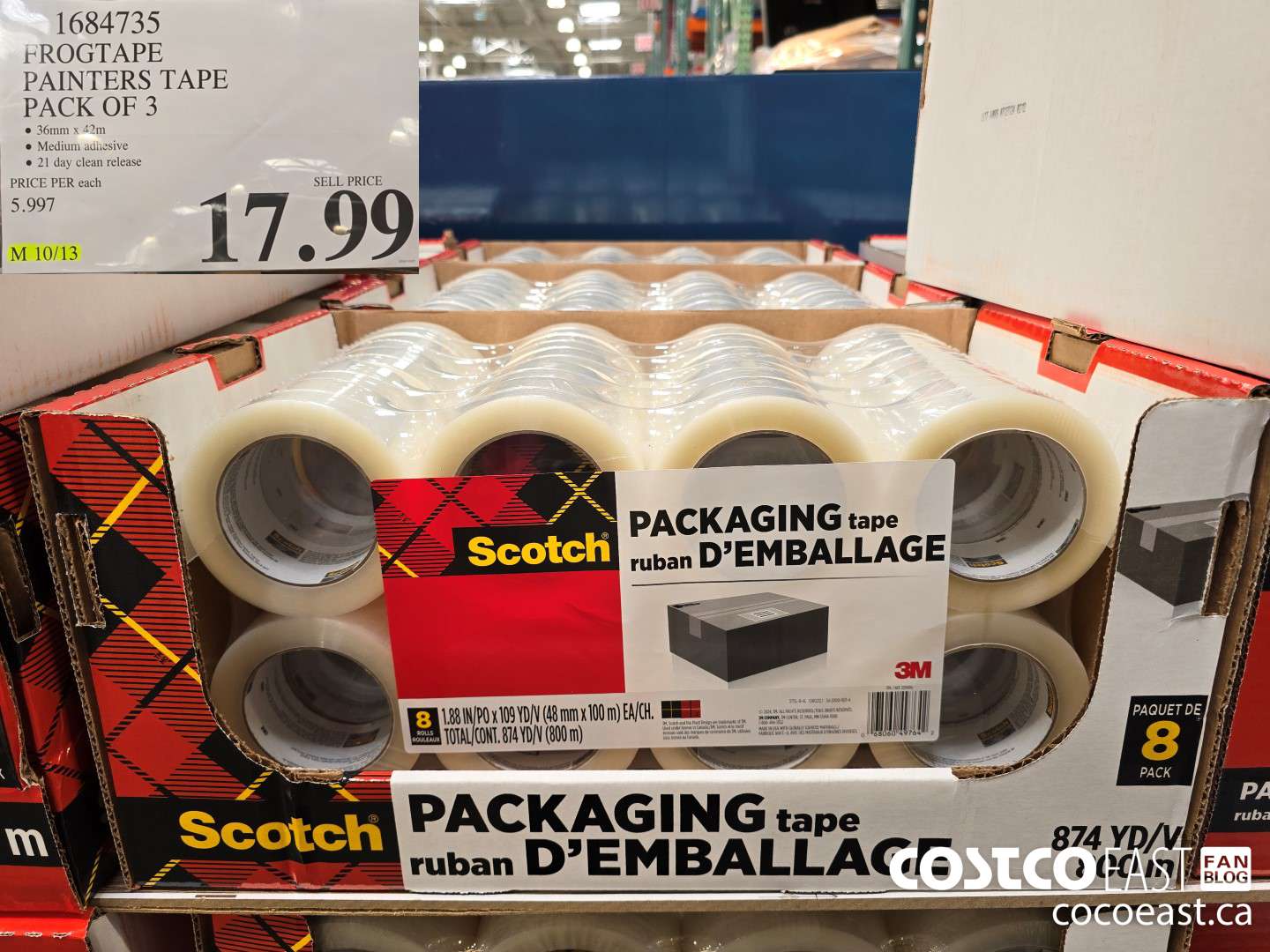 1684735 FROGTAPE PAINTERS TAPE PACK OF 3 $17.99