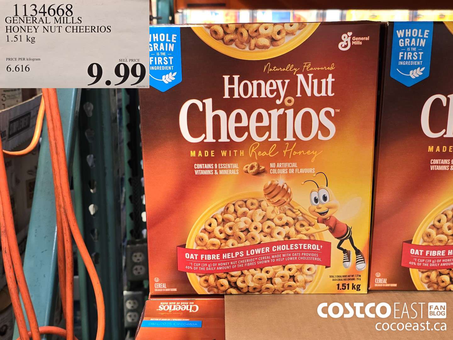1134668 GENERAL MILLS HONEY NUT CHEERIOS 1.51 kg $9.99