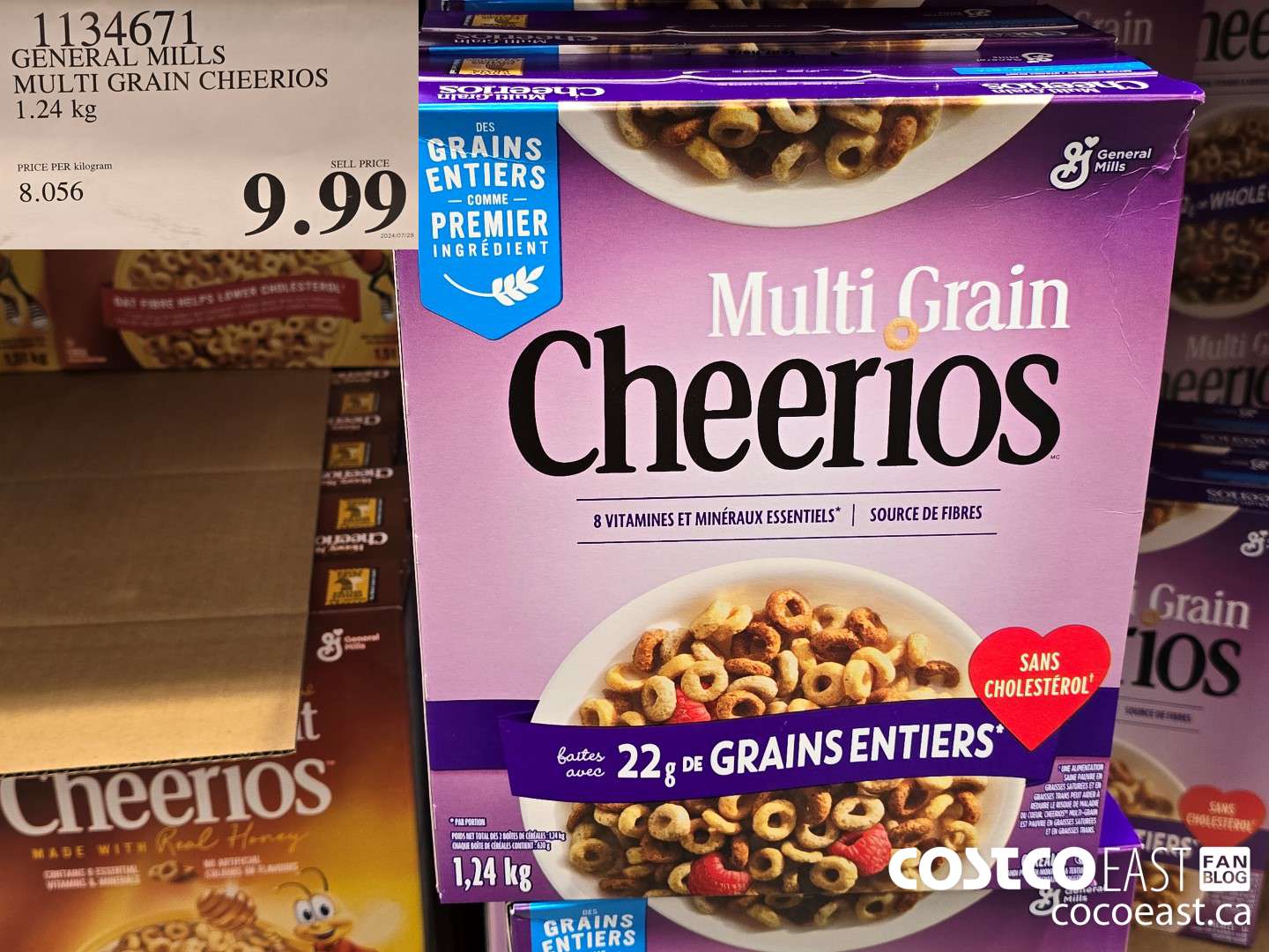 1134671 GENERAL MILLS MULTI-GRAIN CHEERIOS 1.24 KG $9.99