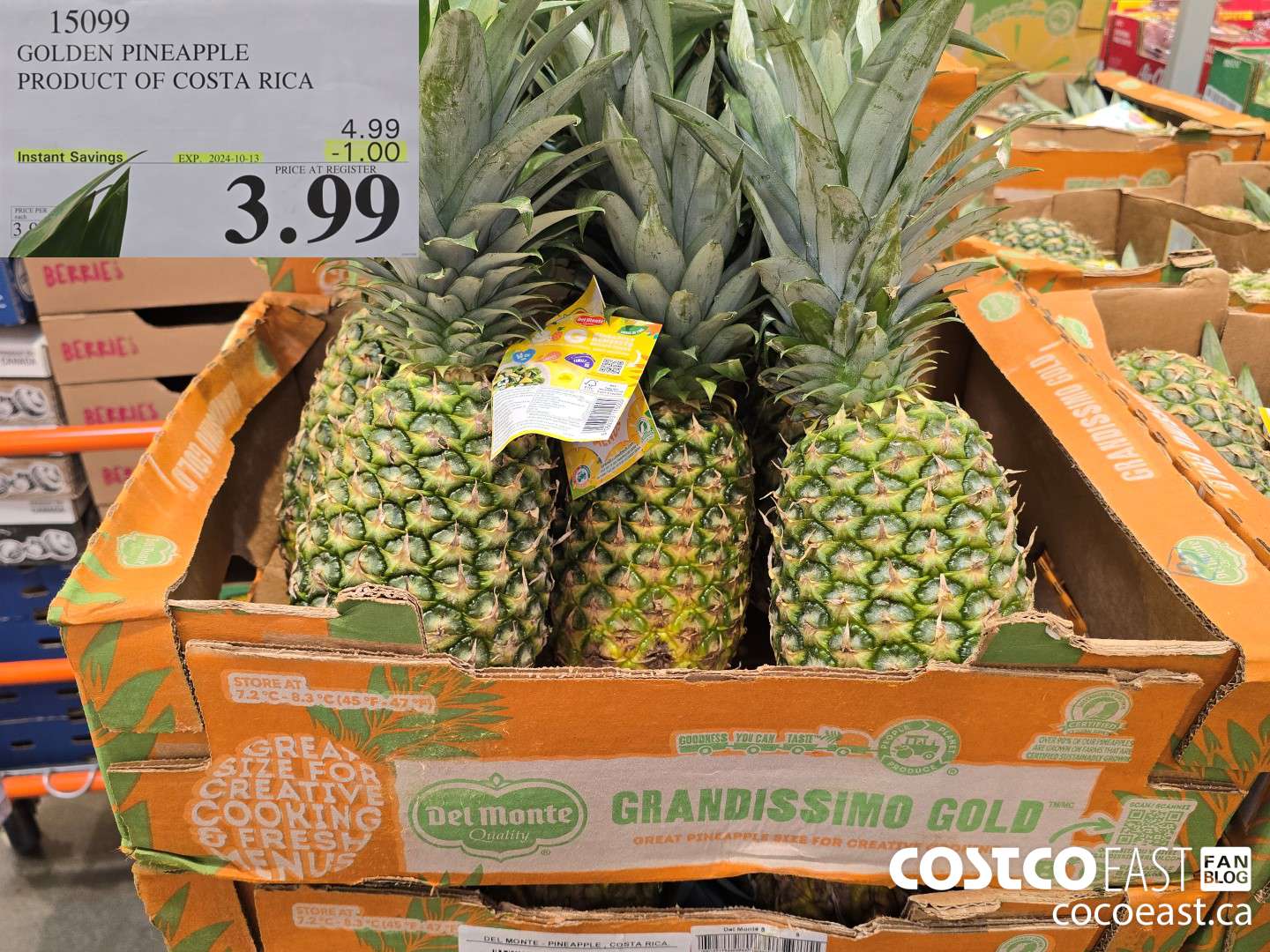 15099 GOLDEN PINEAPPLE PRODUCT OF COSTA RICA ($1.00 INSTANT SAVINGS EXPIRES ON 2024-03-28) $3.99