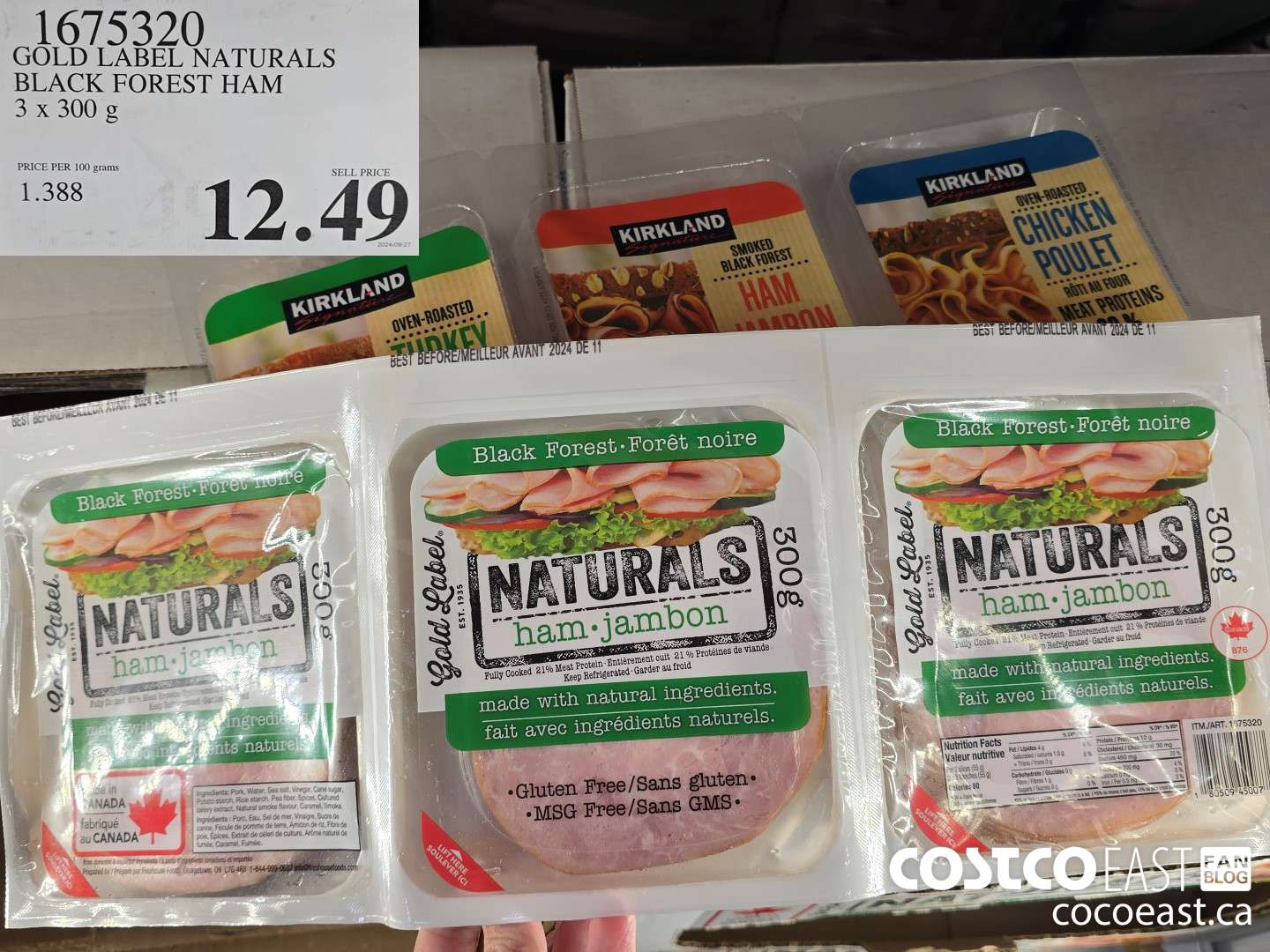 1675320 GOLD LABEL NATURALS BLACK FOREST HAM 3 x 300 g $12.49