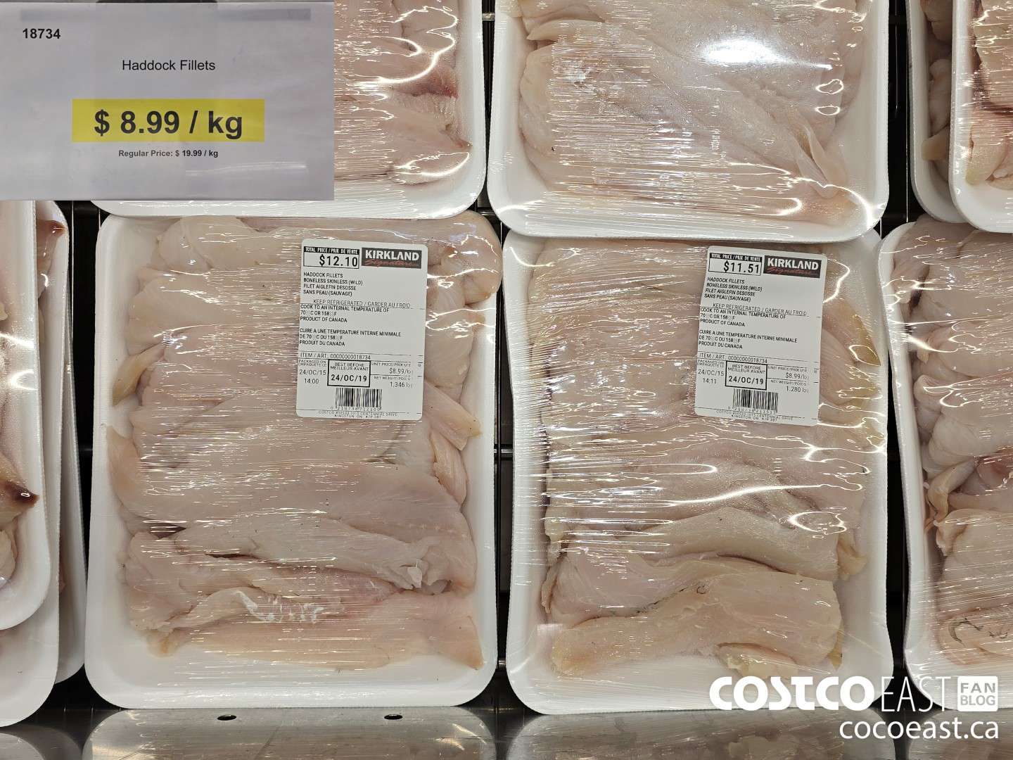 18734 HADDOCK FILLETS DISCOUNT PER KG ($11.00 INSTANT SAVINGS)