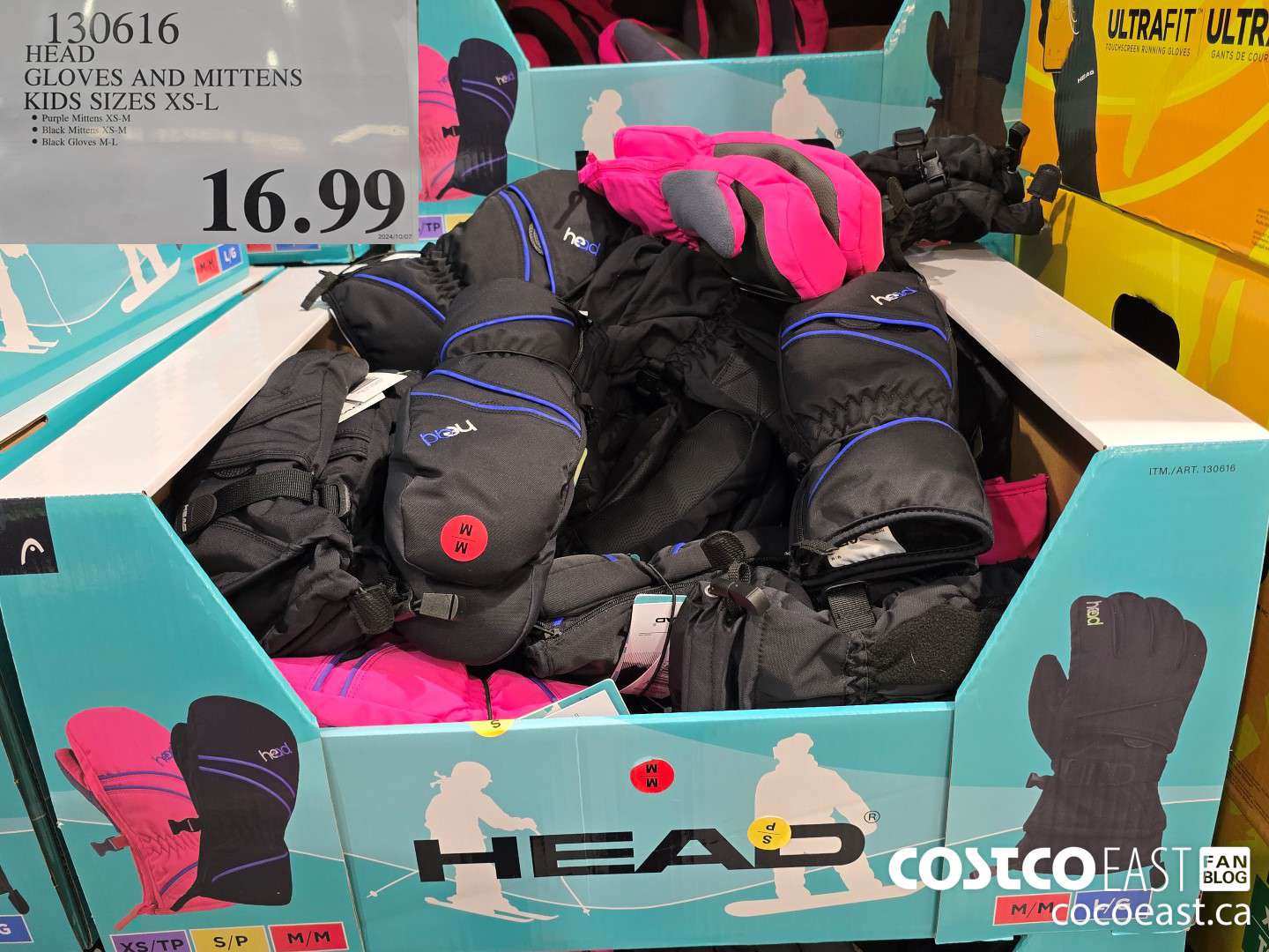 130616 HEAD GLOVES AND MITTENS KIDS SIZES XS - L $16.99