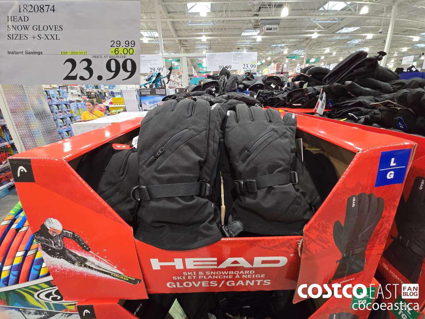 1820874 HEAD SNOW GLOVES SIZES +S-XXL ($6.00 INSTANT SAVINGS EXPIRES ON 2024-10-27) $23.99