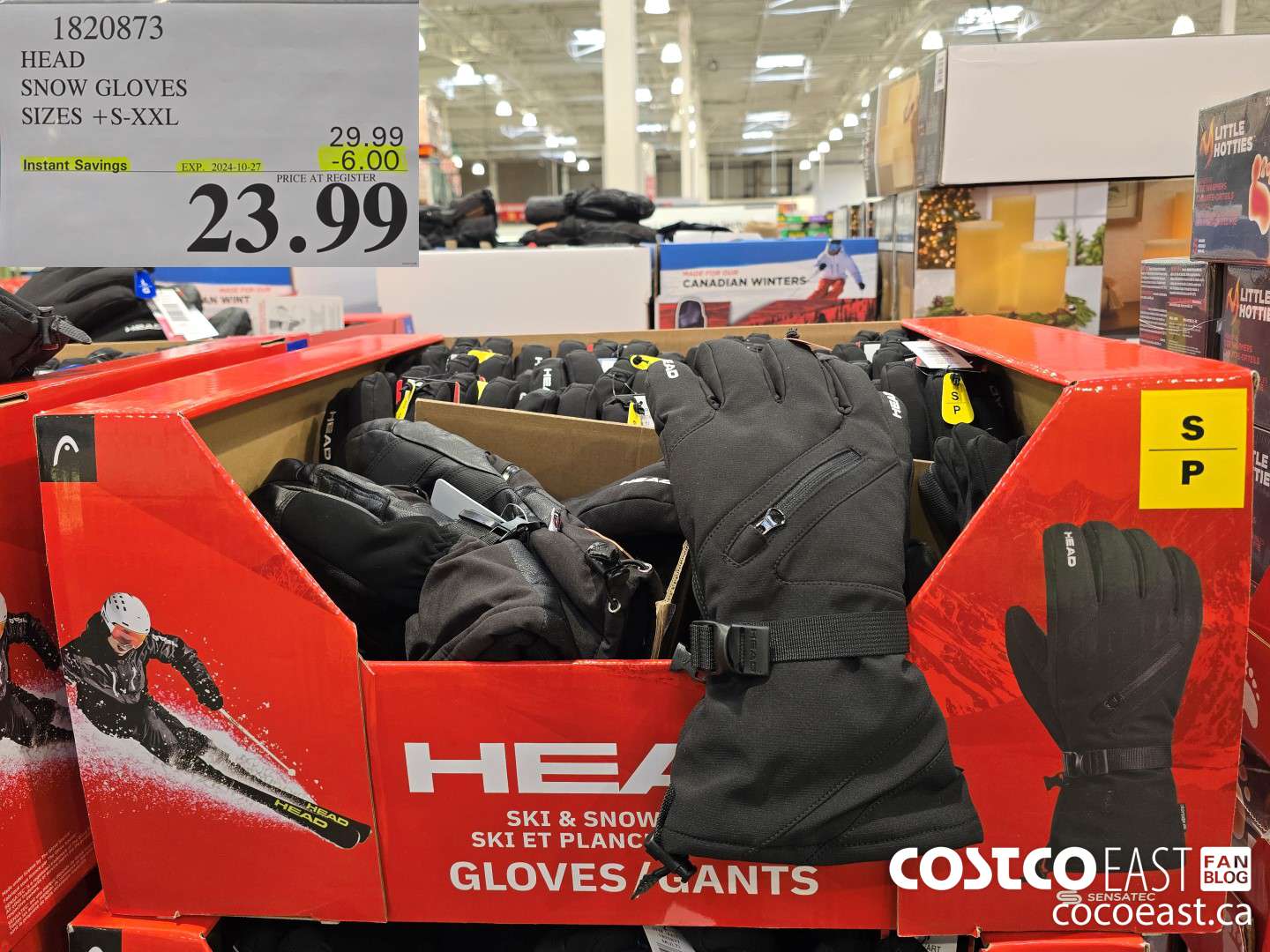 1820873 HEAD SNOW GLOVES SIZES + S-XXL ($6.00 INSTANT SAVINGS EXPIRES ON 2024-10-27) $23.99