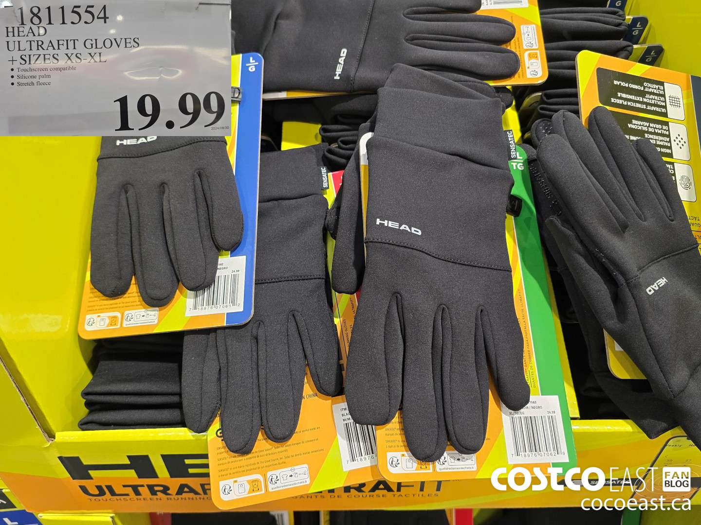 1811554 HEAD ULTRAFIT GLOVES + SIZS XS-XL $19.99