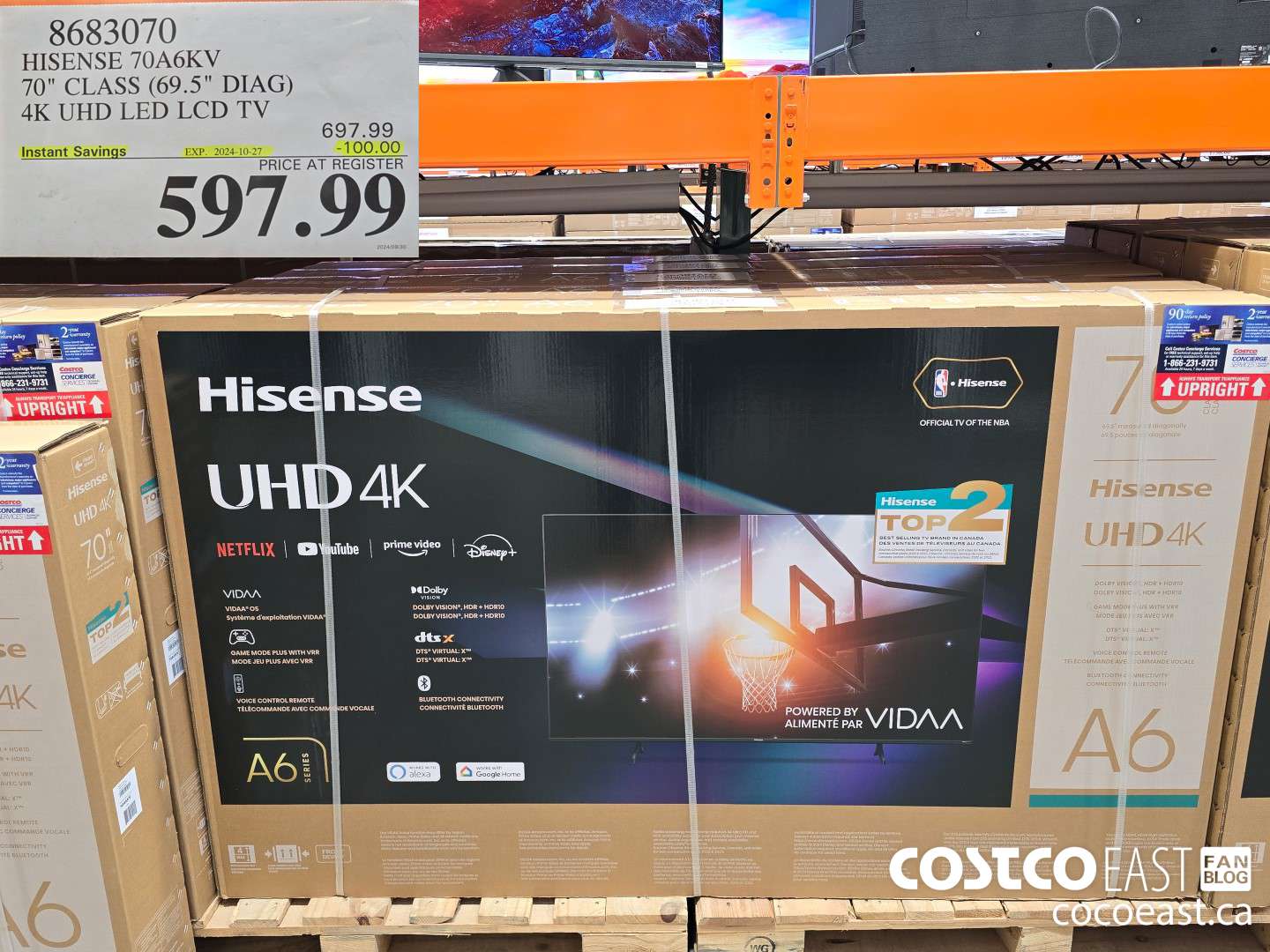 8683070 HISENSE 70A6KV 70