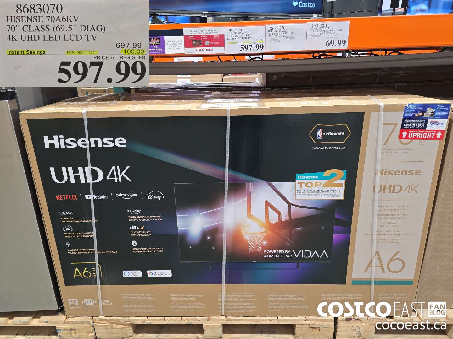 8683070 HISENSE 70A6KV 70