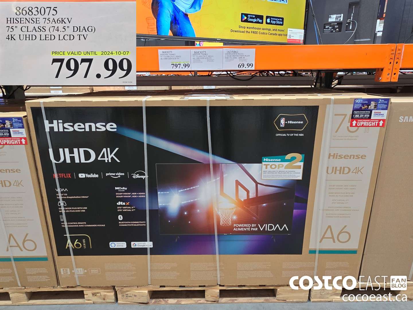 8683075 HISENSE 75A6KV 75