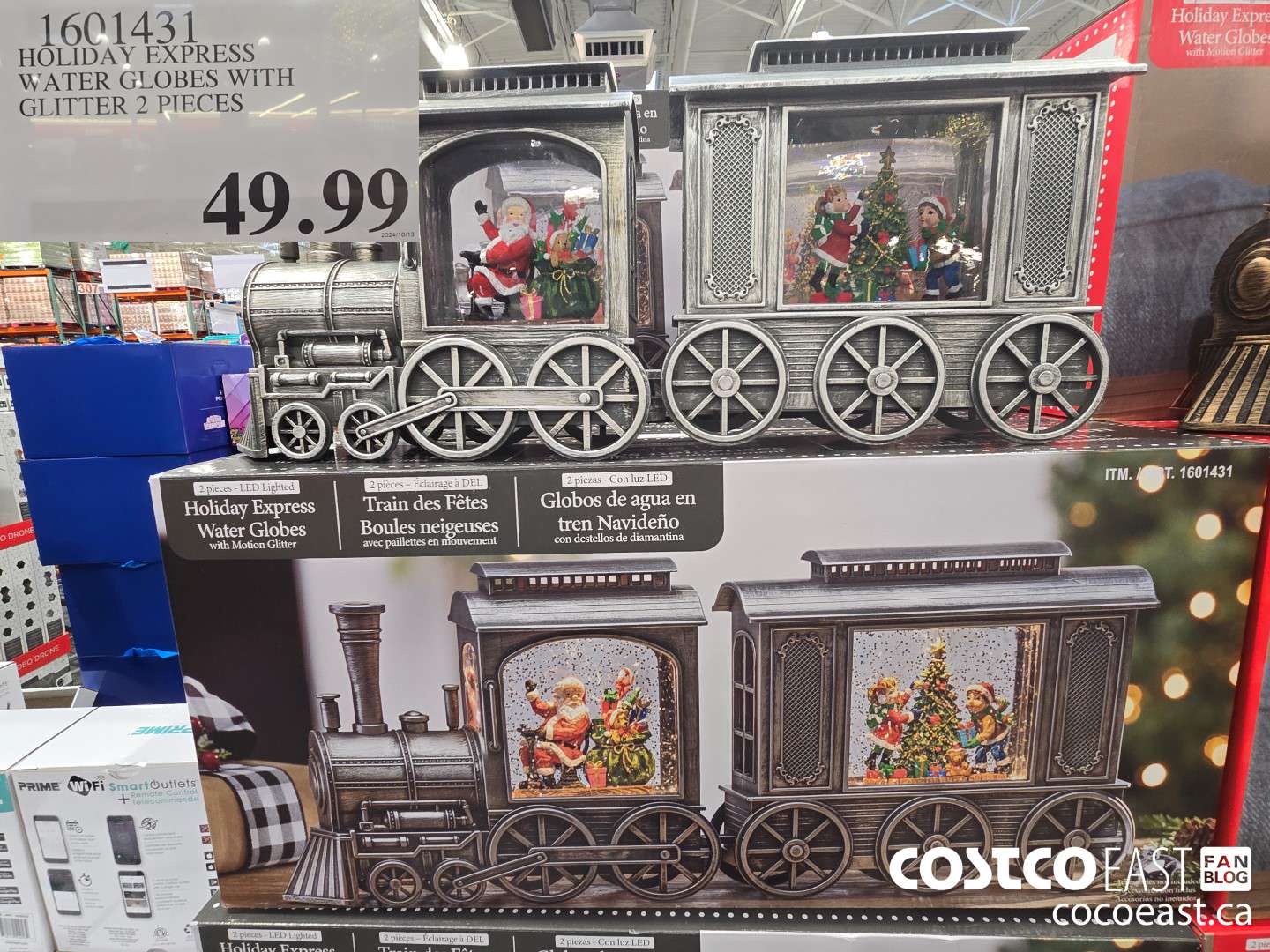 1601431 HOLIDAY EXPRESS WATER GLOBES WITH GLITTER 2 PIECES $49.99