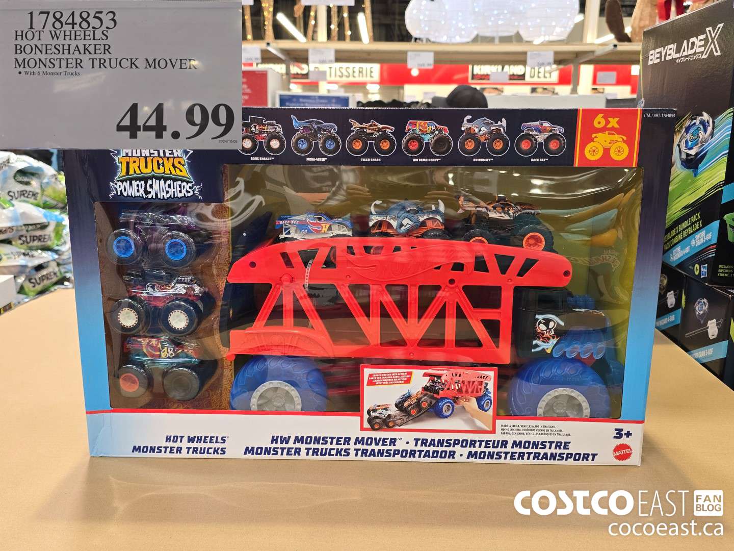 1784853 HOT WHEELS BONESHAKER MONSTER TRUCK MOVE $44.99