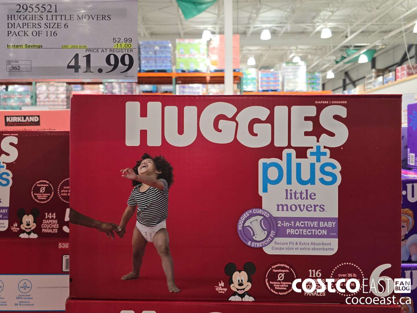 2955521 HUGGIES LITTLE MOVERS DIAPERS SIZE 6 PACK OF 116 ($11.00 INSTANT SAVINGS EXPIRES ON 2024-10-06) $41.99