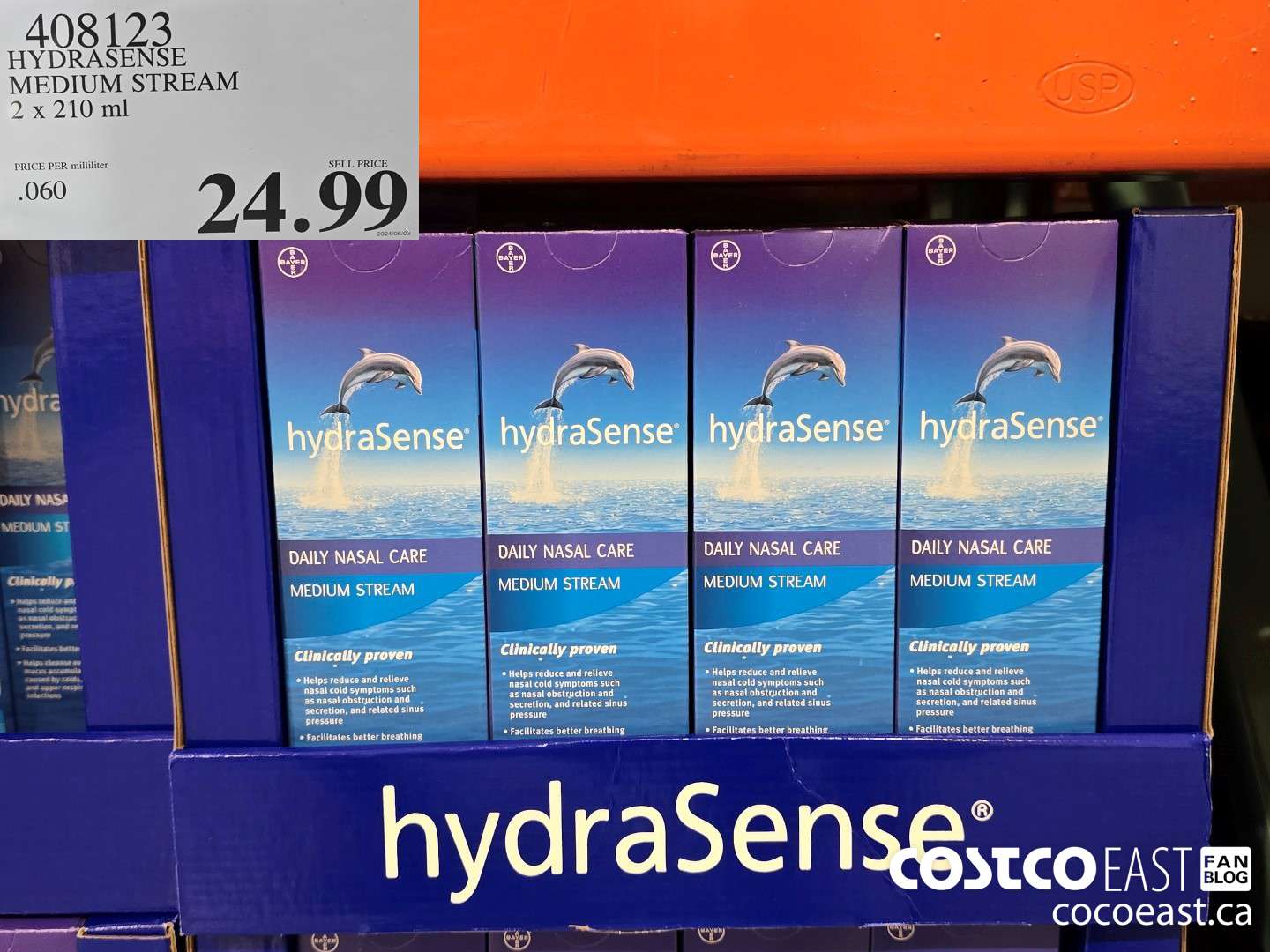 408123 HYDRASENSE MEDIUM STREAM 2 x 210ml $24.99