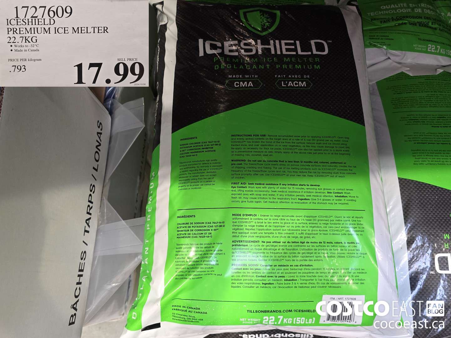 1727609 ICESHIELD PREMIUM ICE MELTER 22.7 KG $17.99