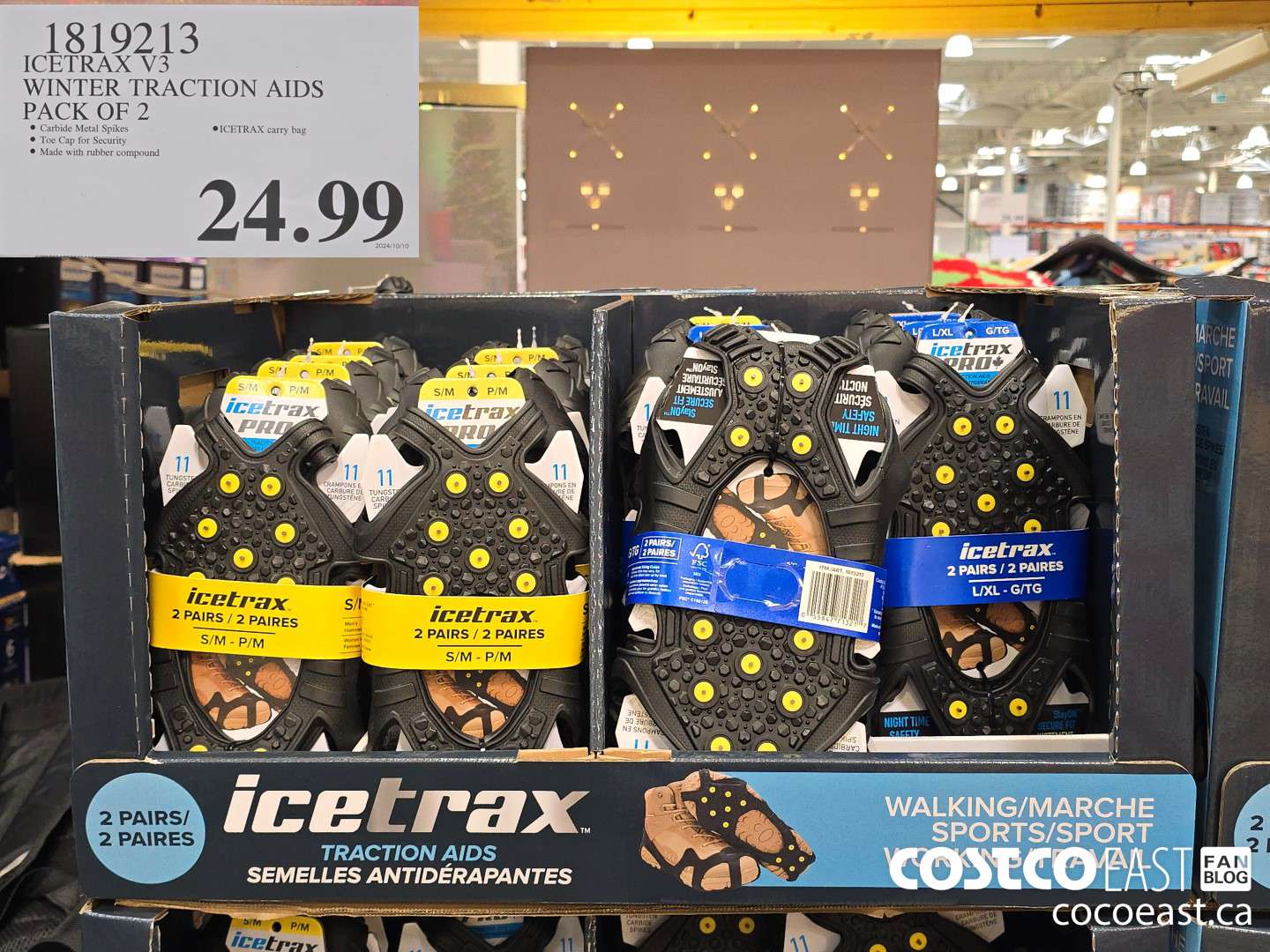 1819213 ICETRAX V3 WINTER TRACTION AIDS PACK OF 2 $24.99