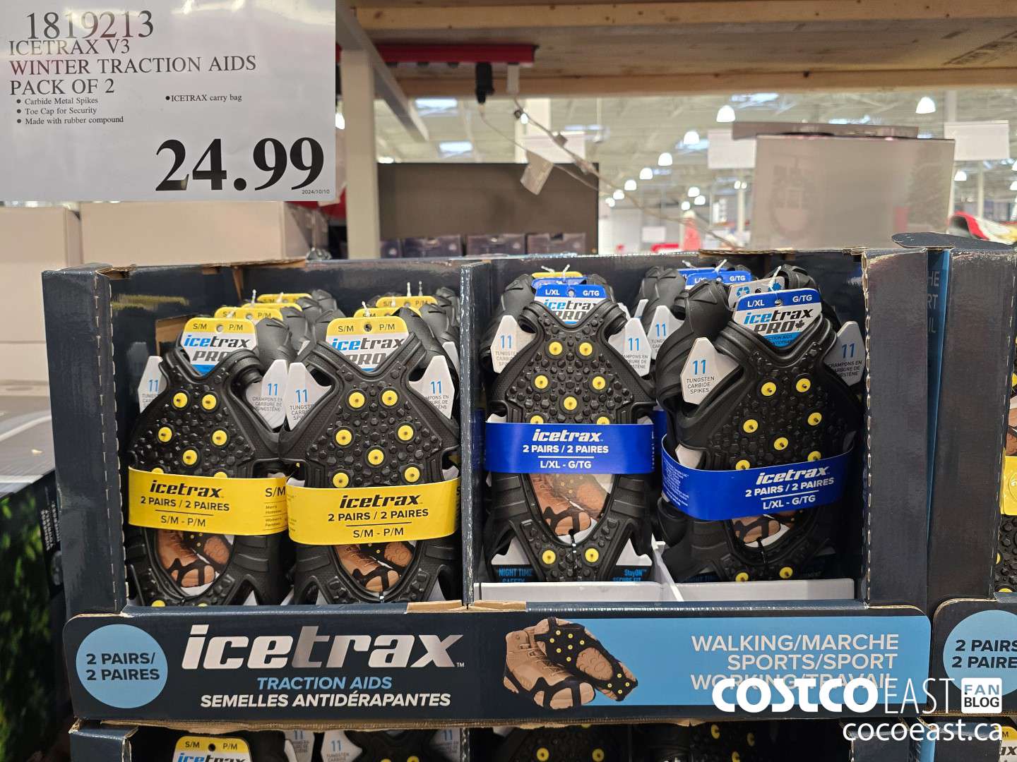 1819213 ICETRAX V3 WINTER TRACTION AIDS PACK OF 2 $24.99