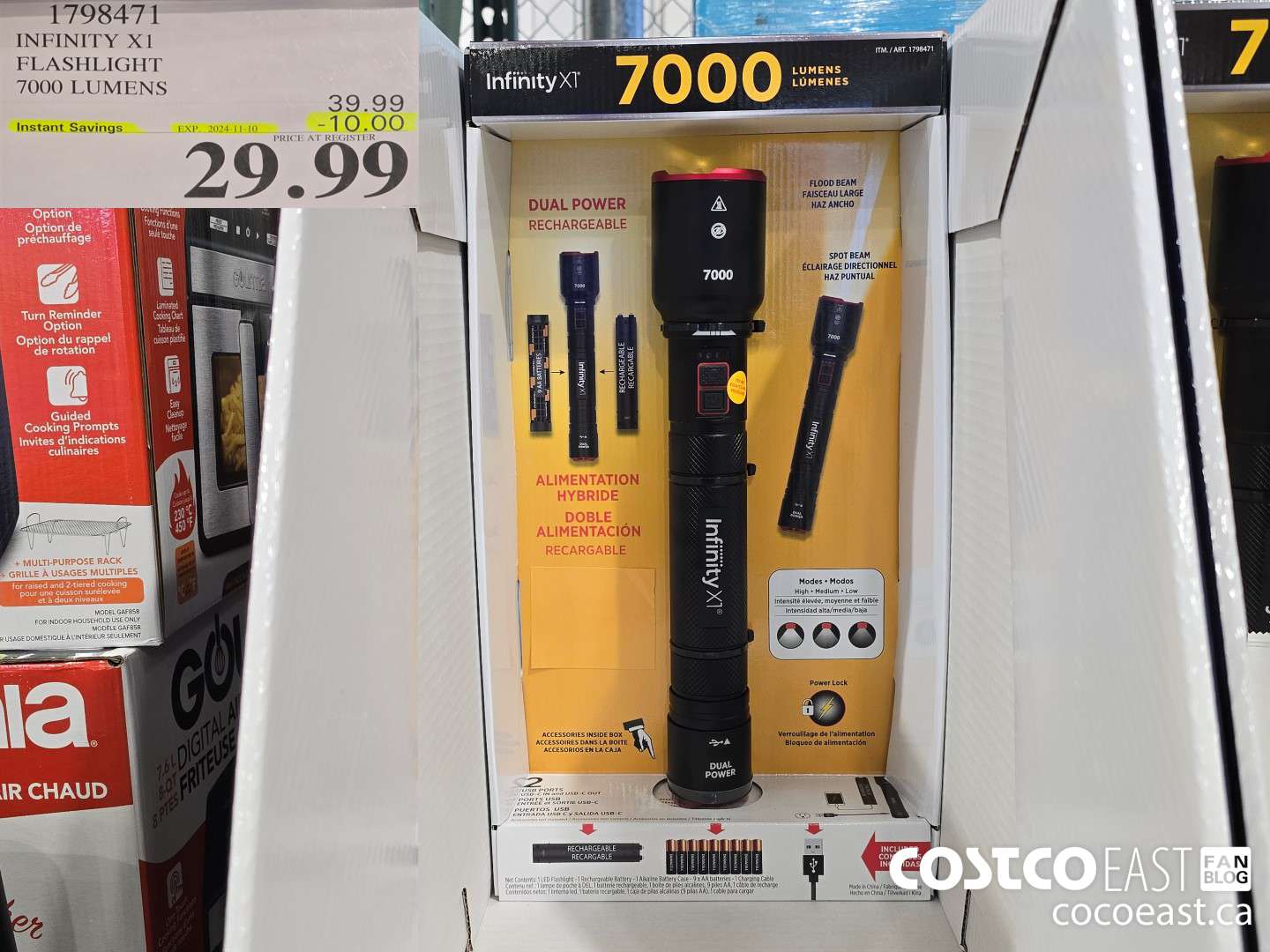 1798471 INFINITY X1 FLASHLIGHT 7000 LUMENS ($10.00 INSTANT SAVINGS EXPIRES ON 2024-11-10) $29.99