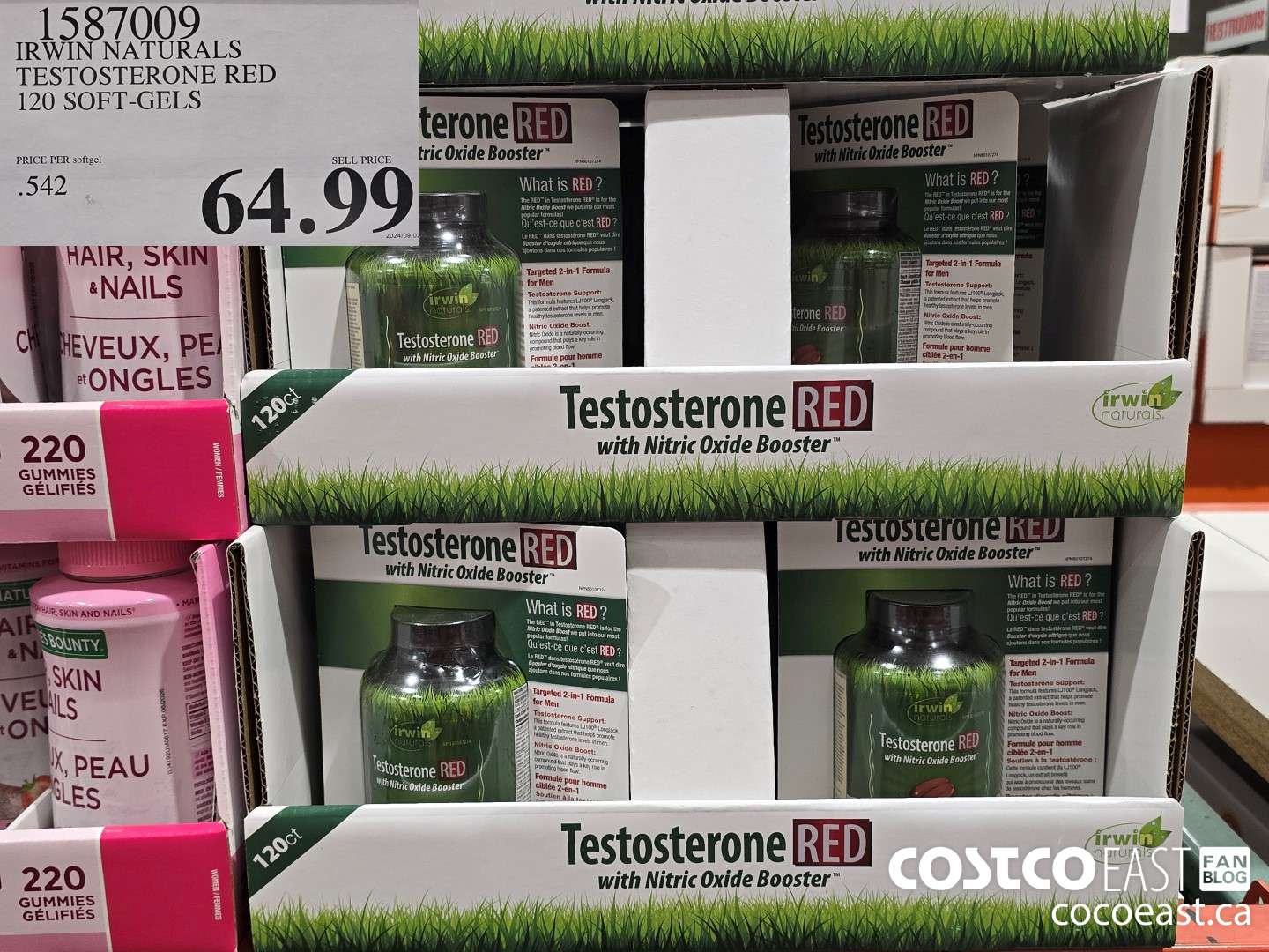 1587009 IRWIN NATURALS TESTOSTERONE RED 120 SOFT-GELS $64.99