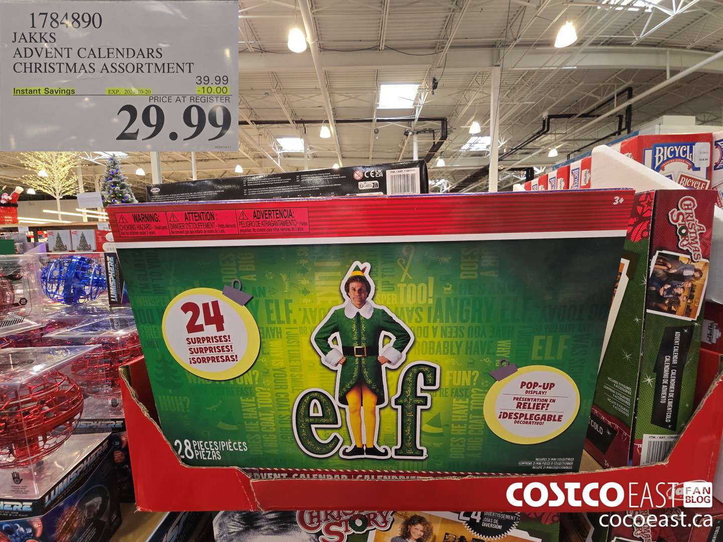 1784890 JAKKS ADVENT CALENDARS CHRISTMAS ASSORTMENT ($10.00 INSTANT SAVINGS EXPIRES ON 2024-10-20) $29.99