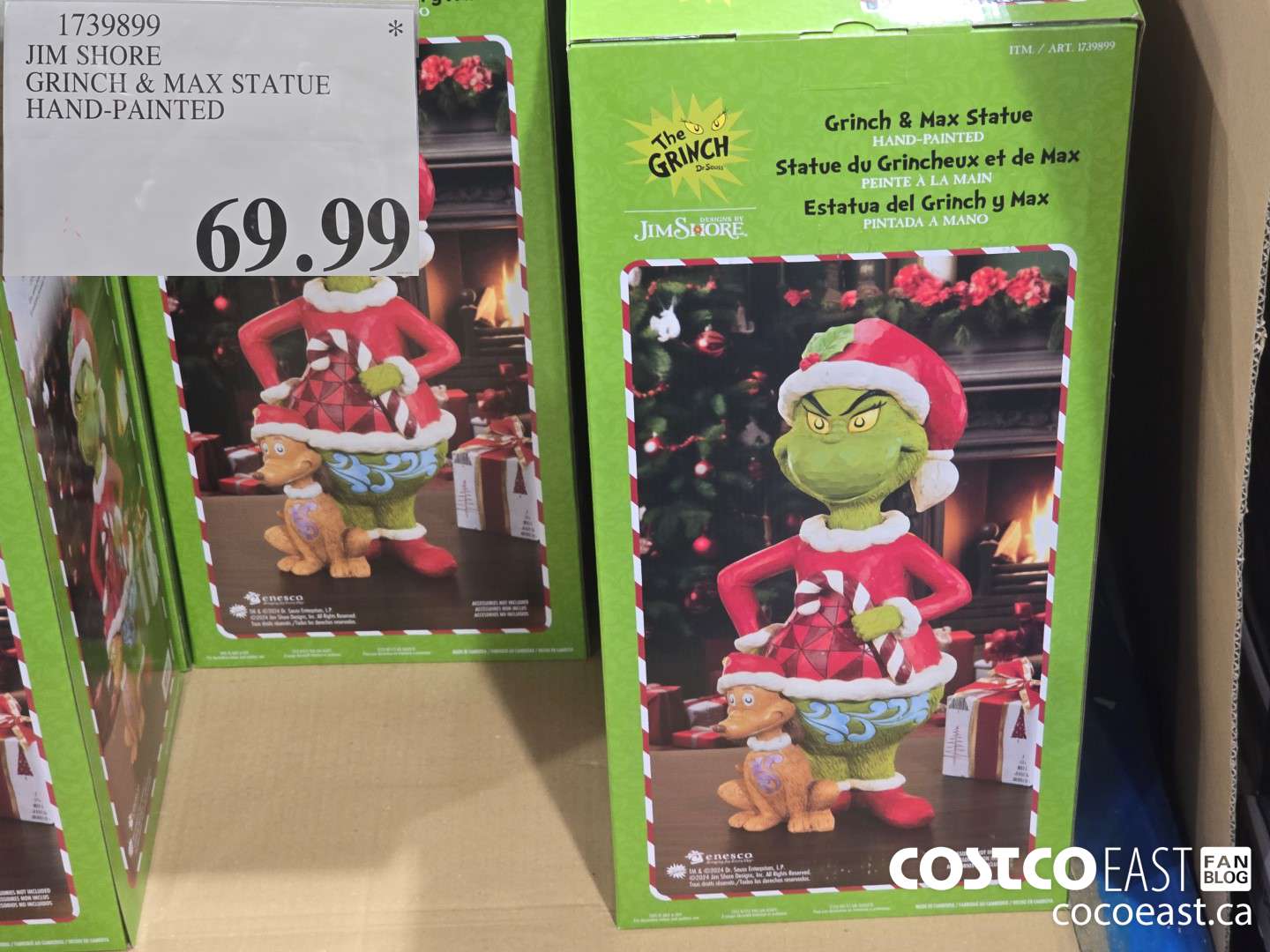 1739899 JIM SHORE GRINCH & MAX STATUE HAND-PAINTED $69.99