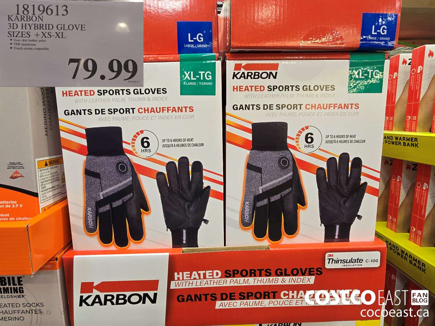 1819613 KARBON 3D HYBRID GLOVE SIZES +XS - XL $79.99
