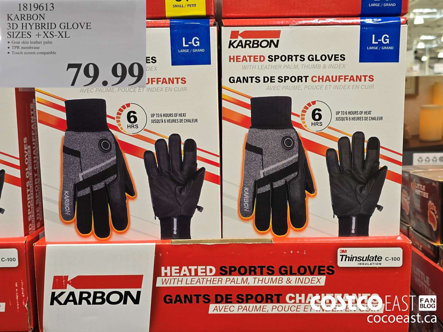 1819613 KARBON 3D HYBRID GLOVE SIZES +XS - XL $79.99