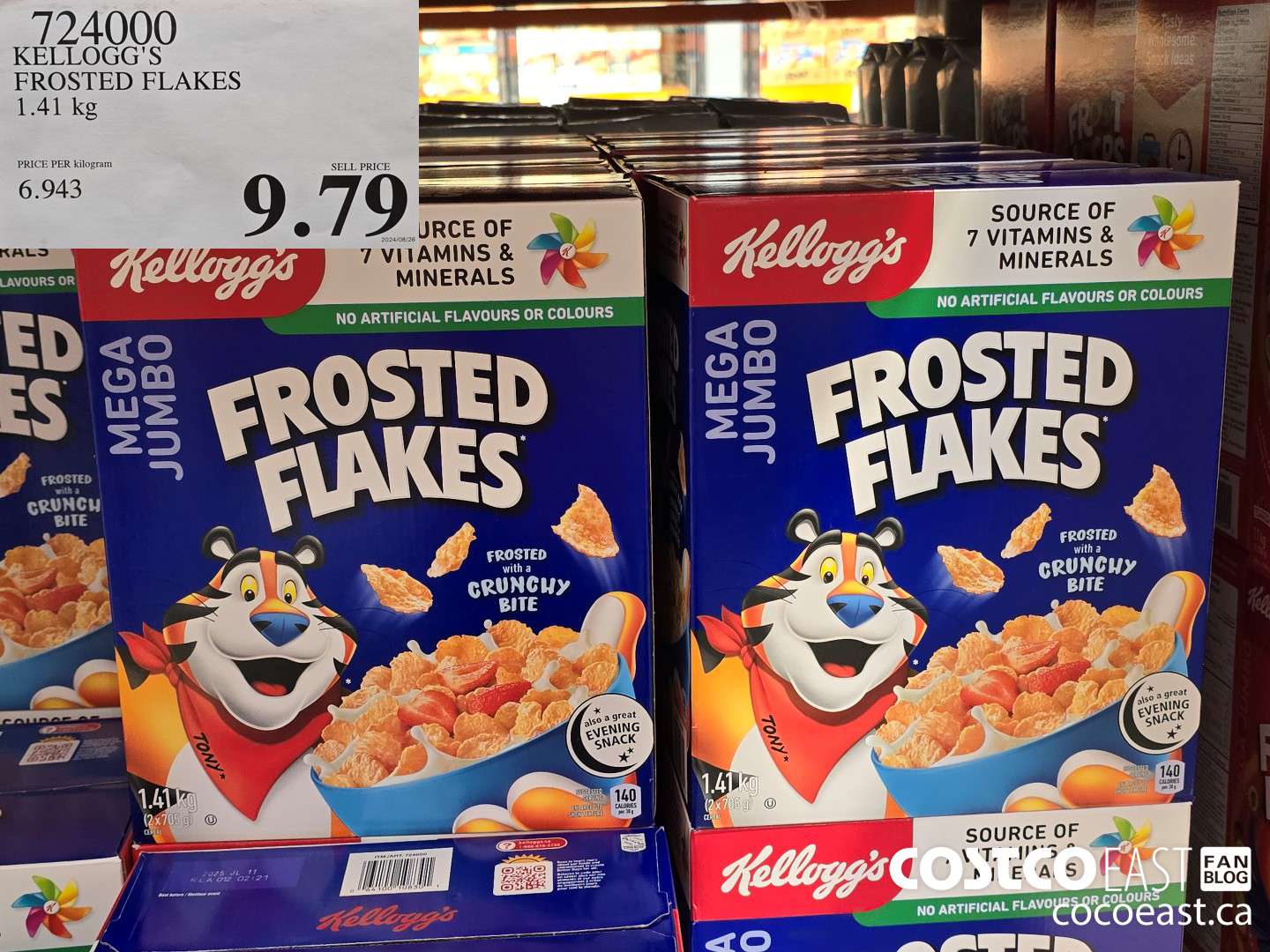 724000 KELLOGG'S FROSTED FLAKES 1.41 kg $9.79