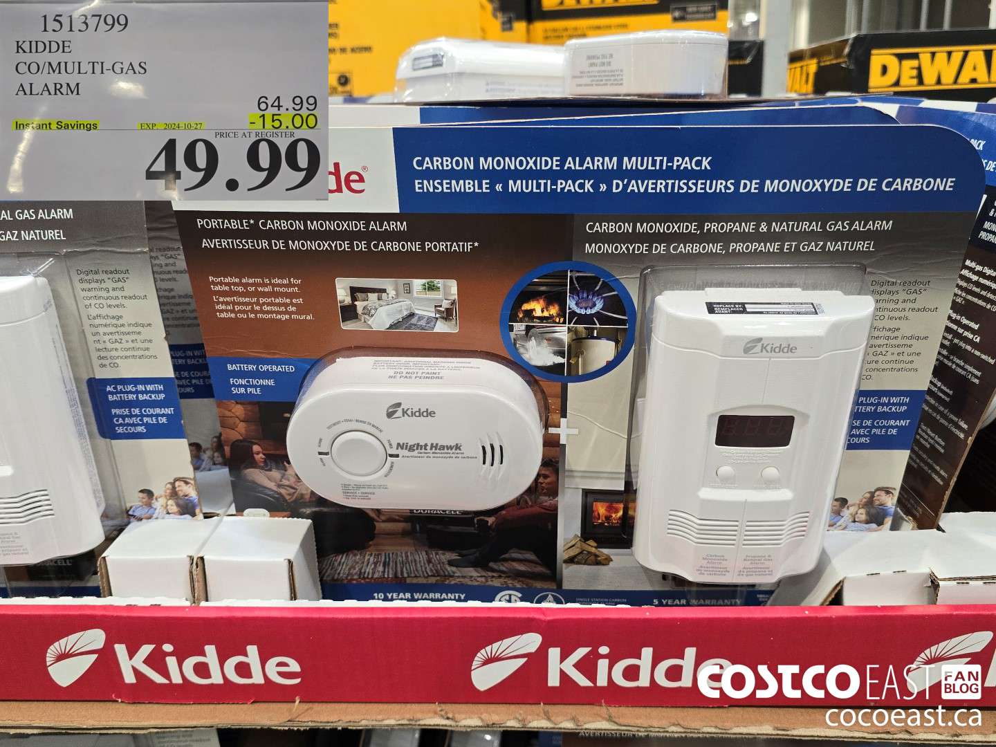 1513799 KIDDE CO/MULTI-GAS ALARM ($15.00 INSTANT SAVINGS EXPIRES ON 2024-10-27) $49.99