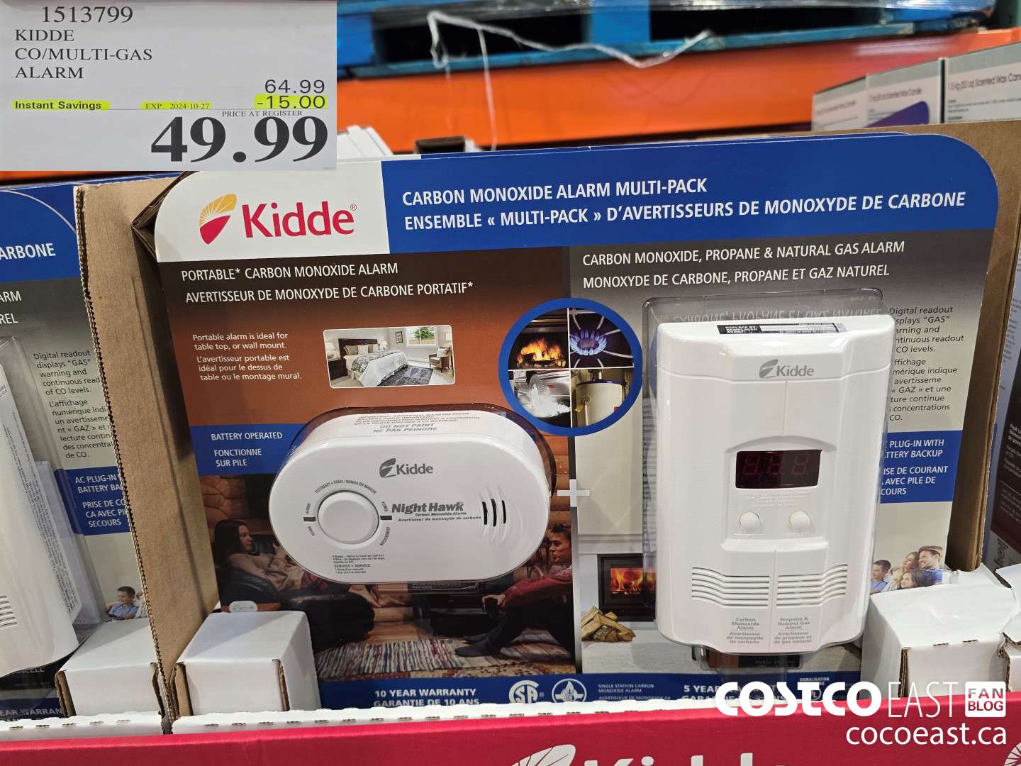 1513799 KIDDE CO/MULTI-GAS ALARM ($15.00 INSTANT SAVINGS EXPIRES ON 2024-10-27) $49.99