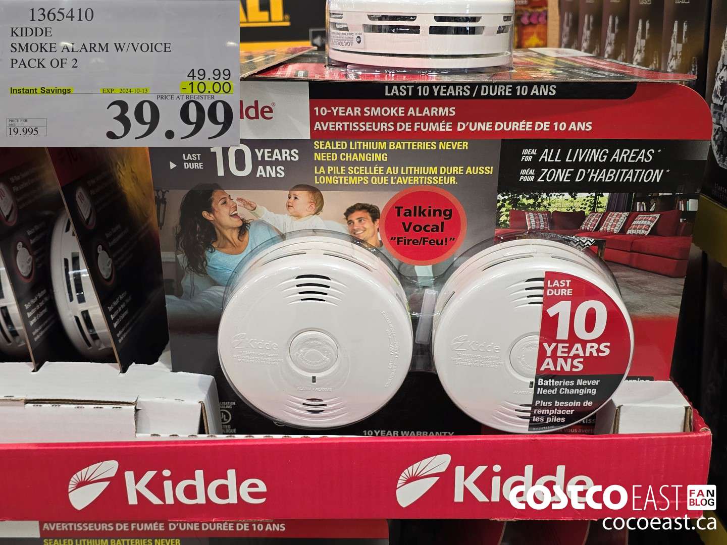 1365410 KIDDE SMOKE ALARM W/VOICE PACK OF 2 ($10.00 INSTANT SAVINGS EXPIRES ON 2024-10-13) $39.99
