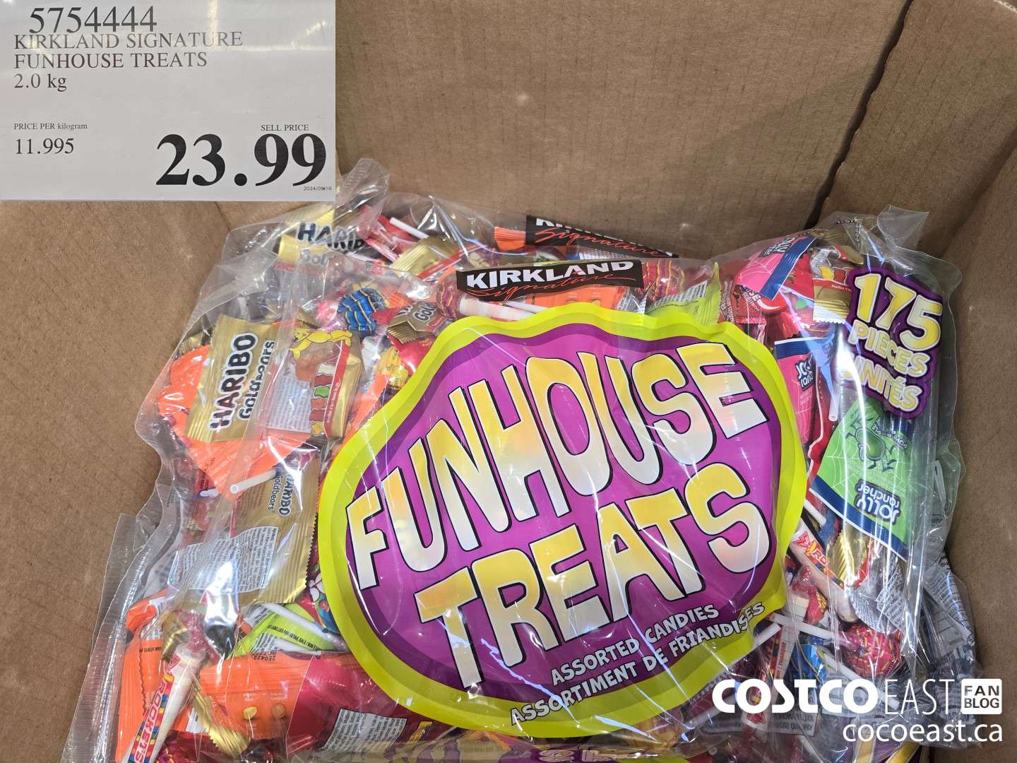 5754444 KIRKLAND SIGNATURE FUNHOUSE TREATS 2.0 kg $23.99