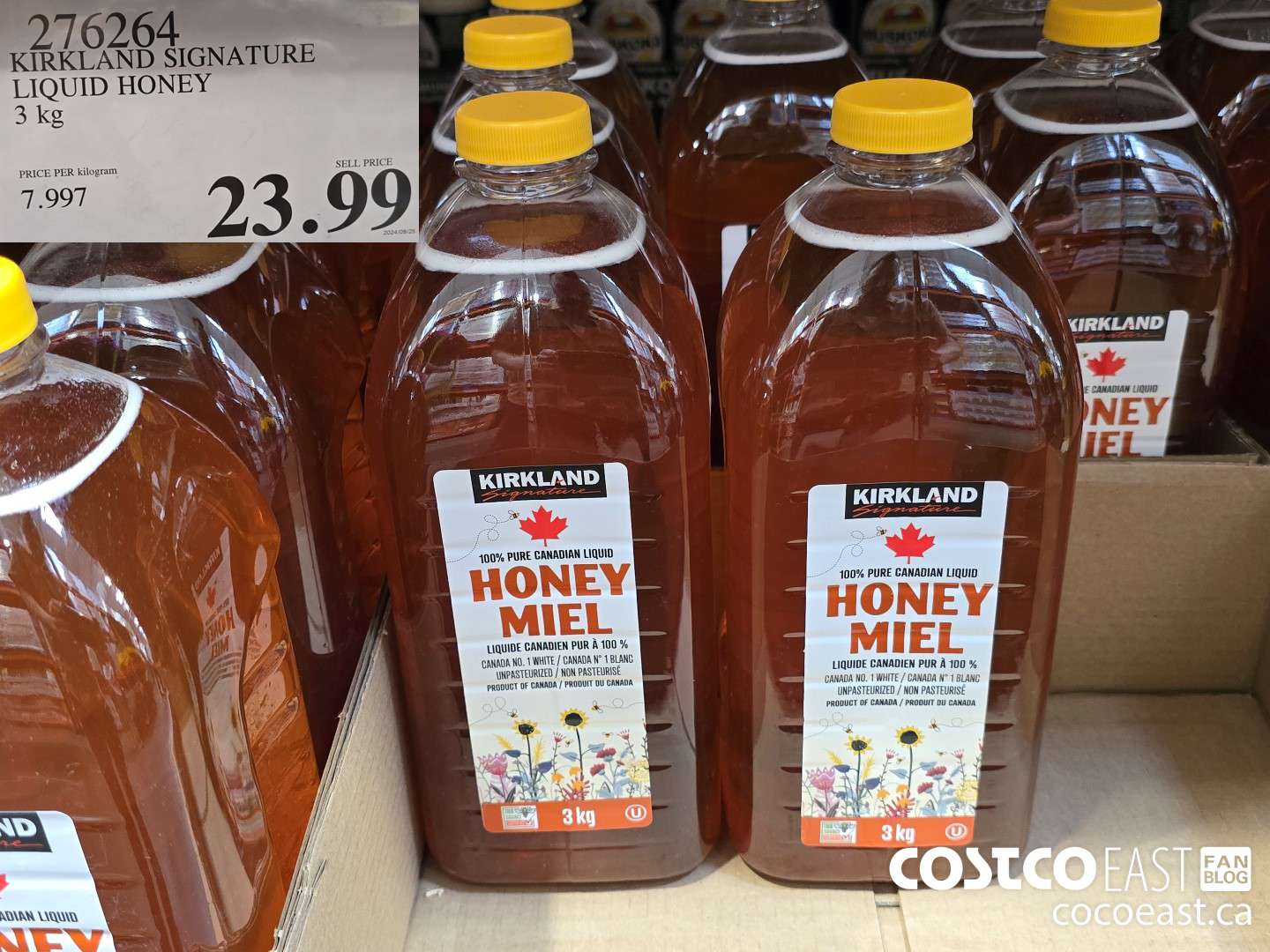 276264 KIRKLAND SIGNATURE LIQUID HONEY 3 KG $23.99