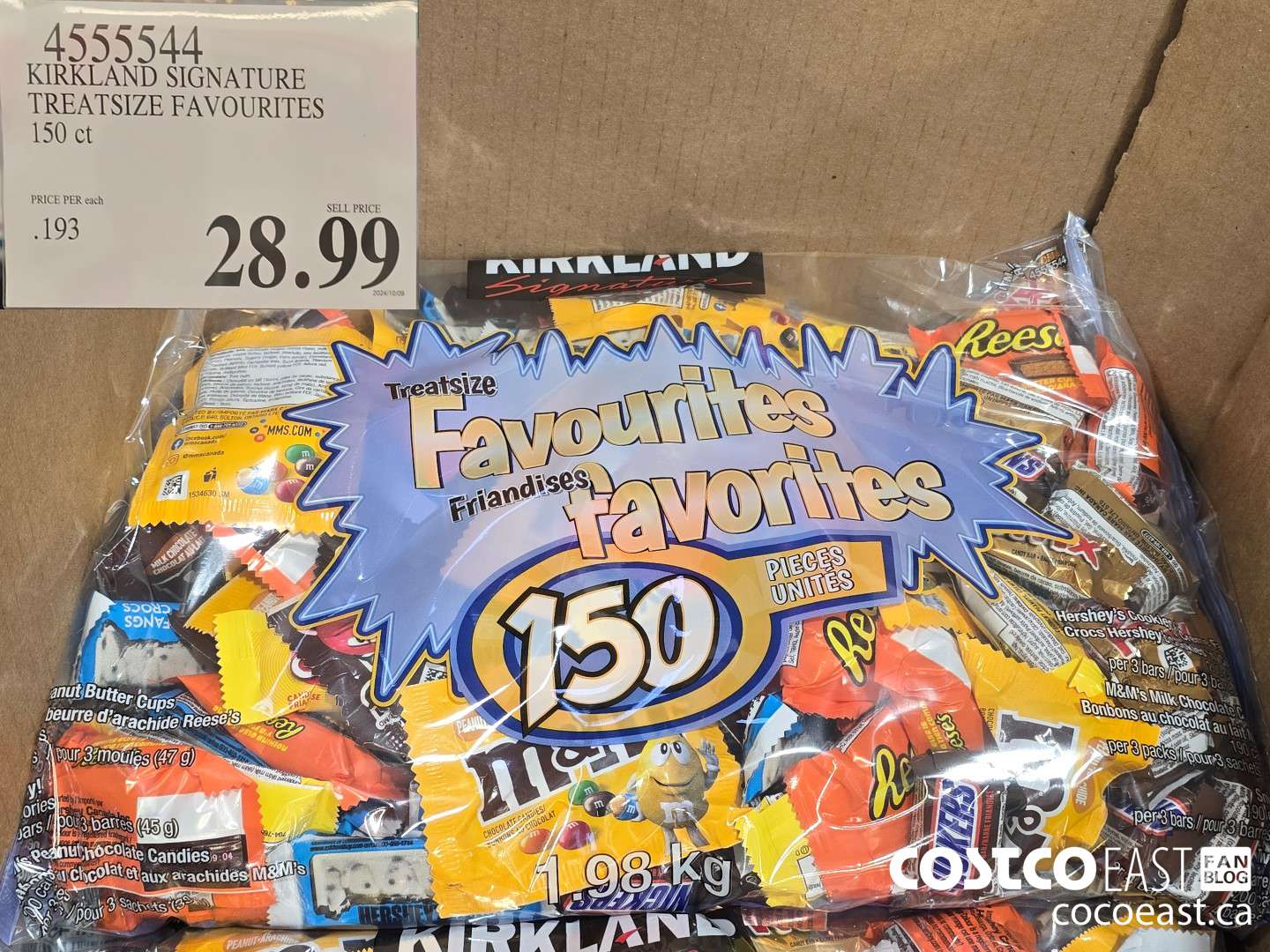 4555544 KIRKLAND SIGNATURE TREATSIZE FAVOURITES 150 CT $28.99