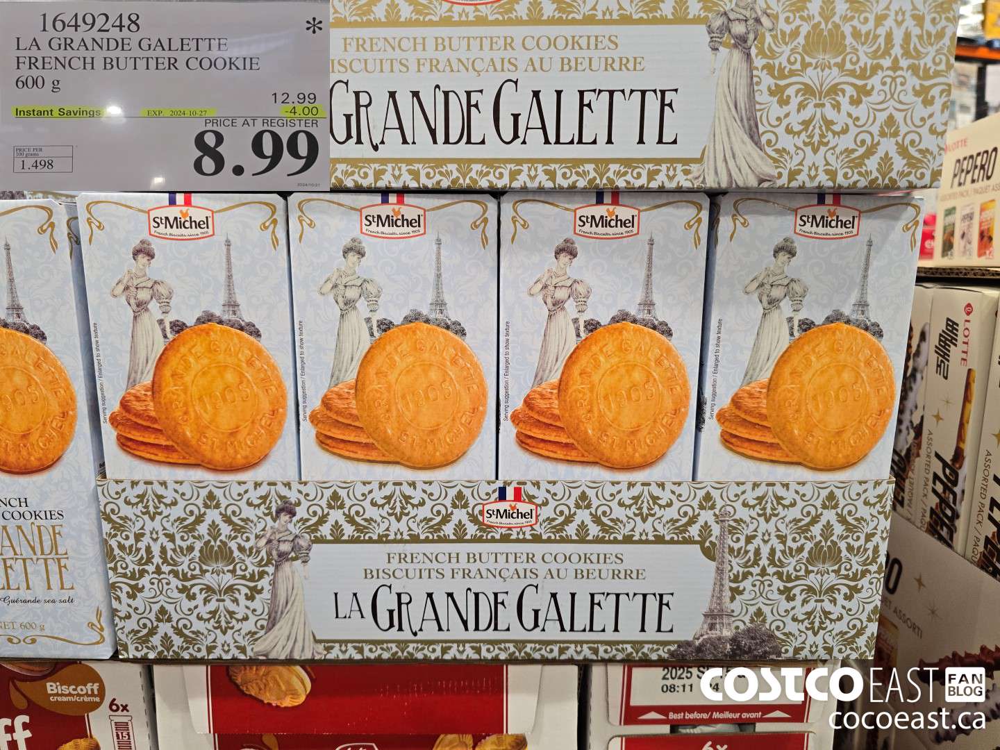 1649248 LA GRANDE GILETTE FRENCH BUTTER COOKIE 600 g ($4.00 INSTANT SAVINGS EXPIRES ON 2024-10-27) $8.99