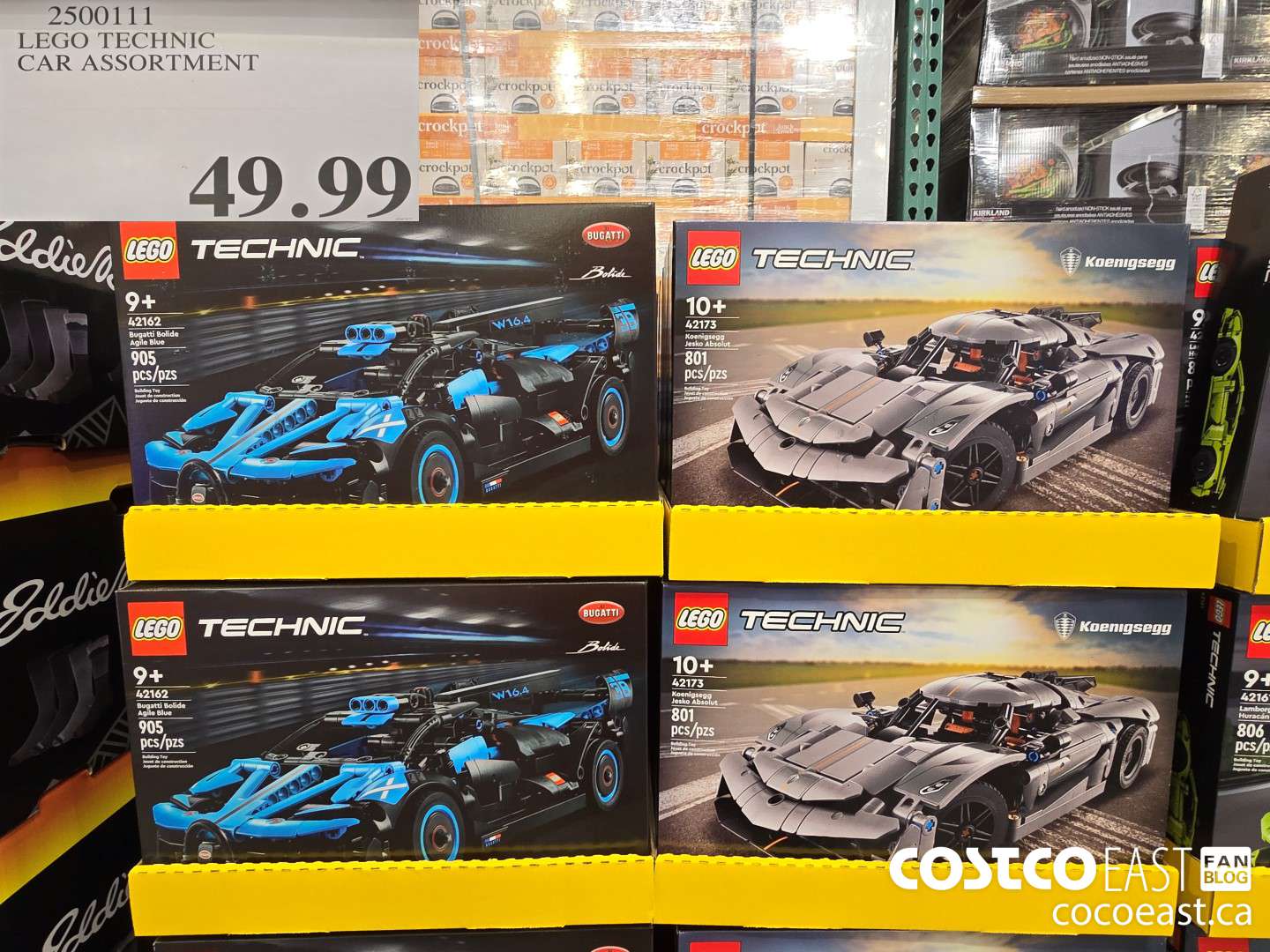 2500111 LEGO TECHNIC CAR ASSORTMENT $49.99