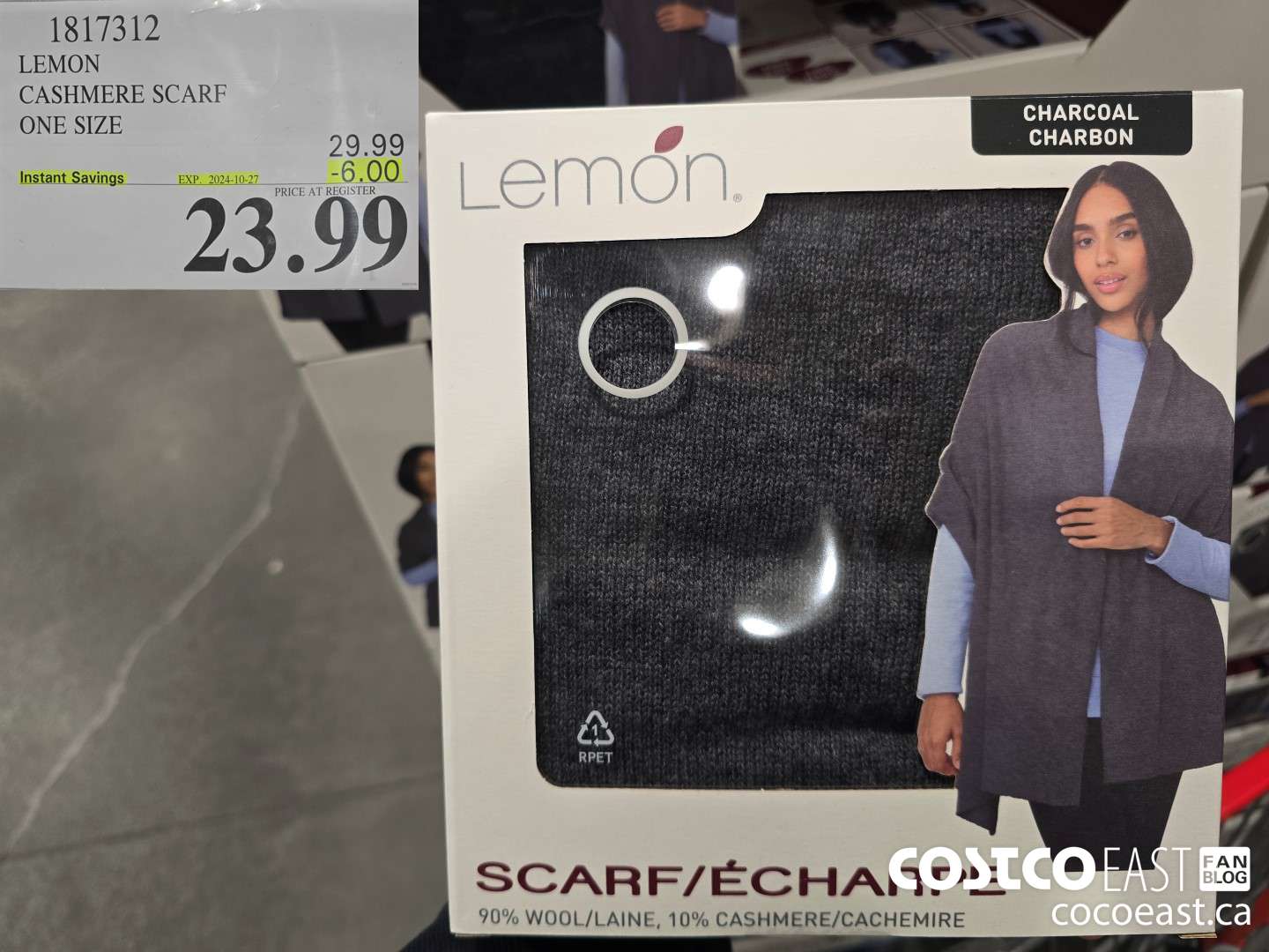 1817312 LEMON CASHMERE SCARE ONE SIZE ($6.00 INSTANT SAVINGS EXPIRES ON 2024-10-27) $23.99