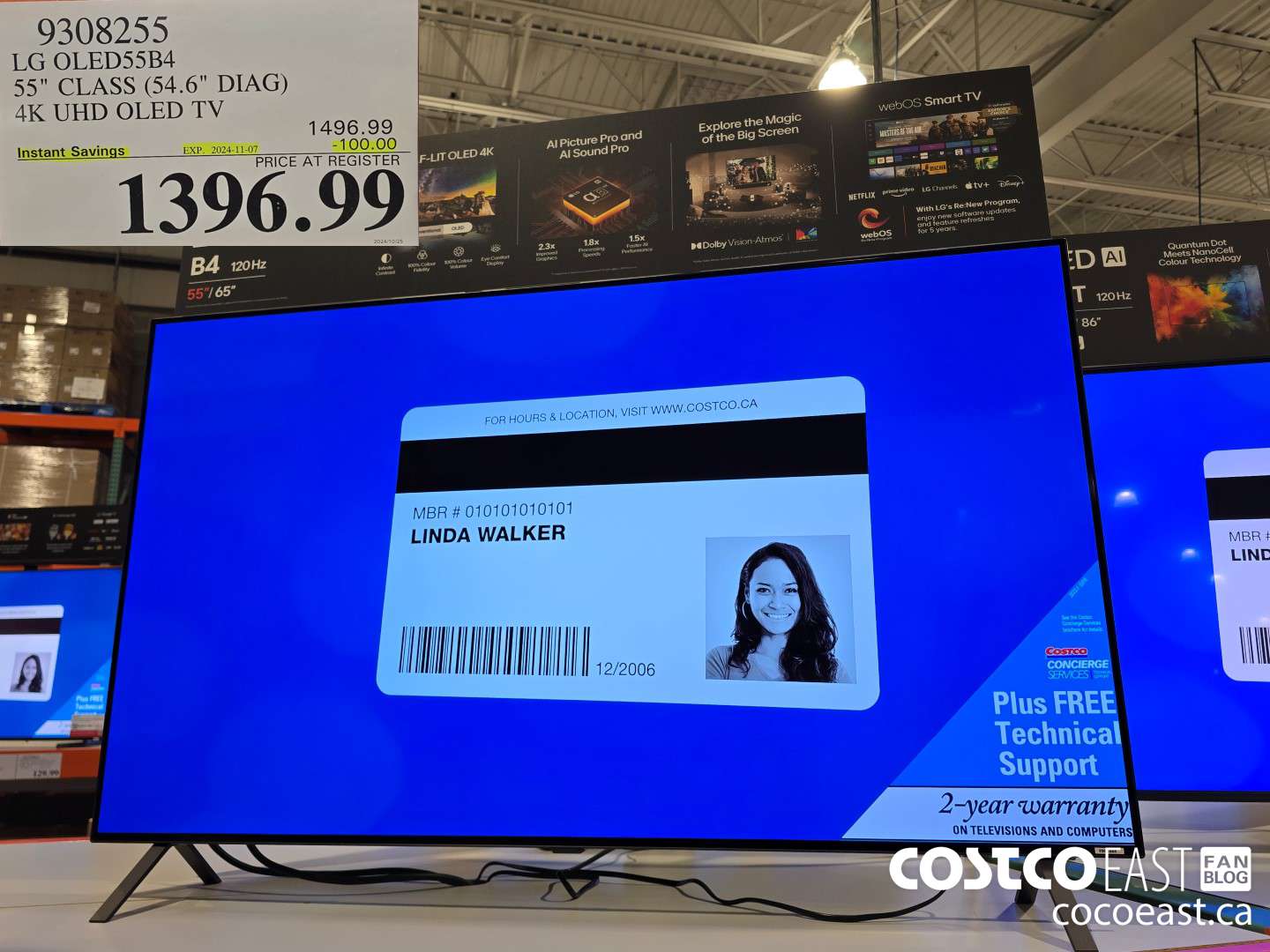 9308255 LG OLED55B4 55