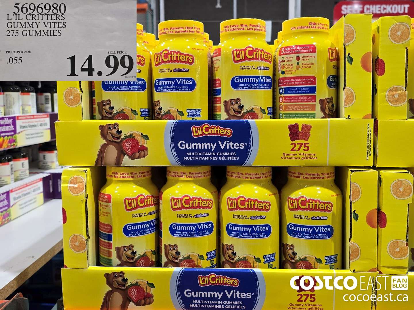 5696980 L'IL CRITTERS GUMMY VITES 275 GUMMIES $14.99