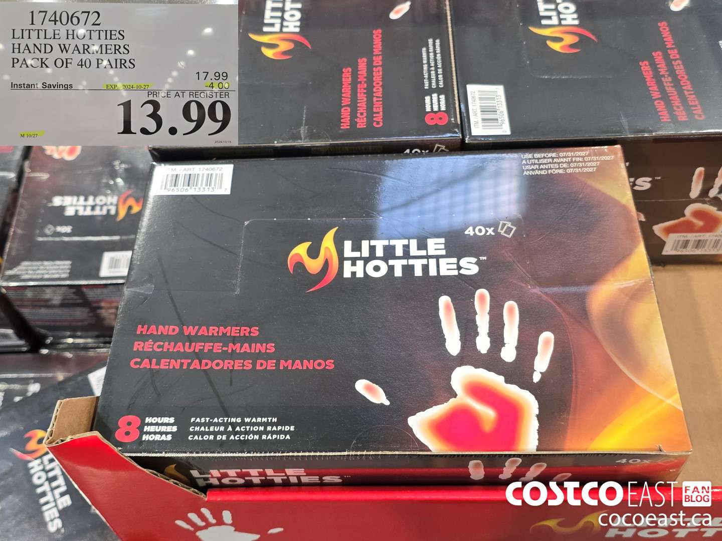 1740672 LITTLE HOTTIES HAND WARMERS PACK OF 40 PAIRS ($4.00 INSTANT SAVINGS EXPIRES ON 2024-10-27) $13.99